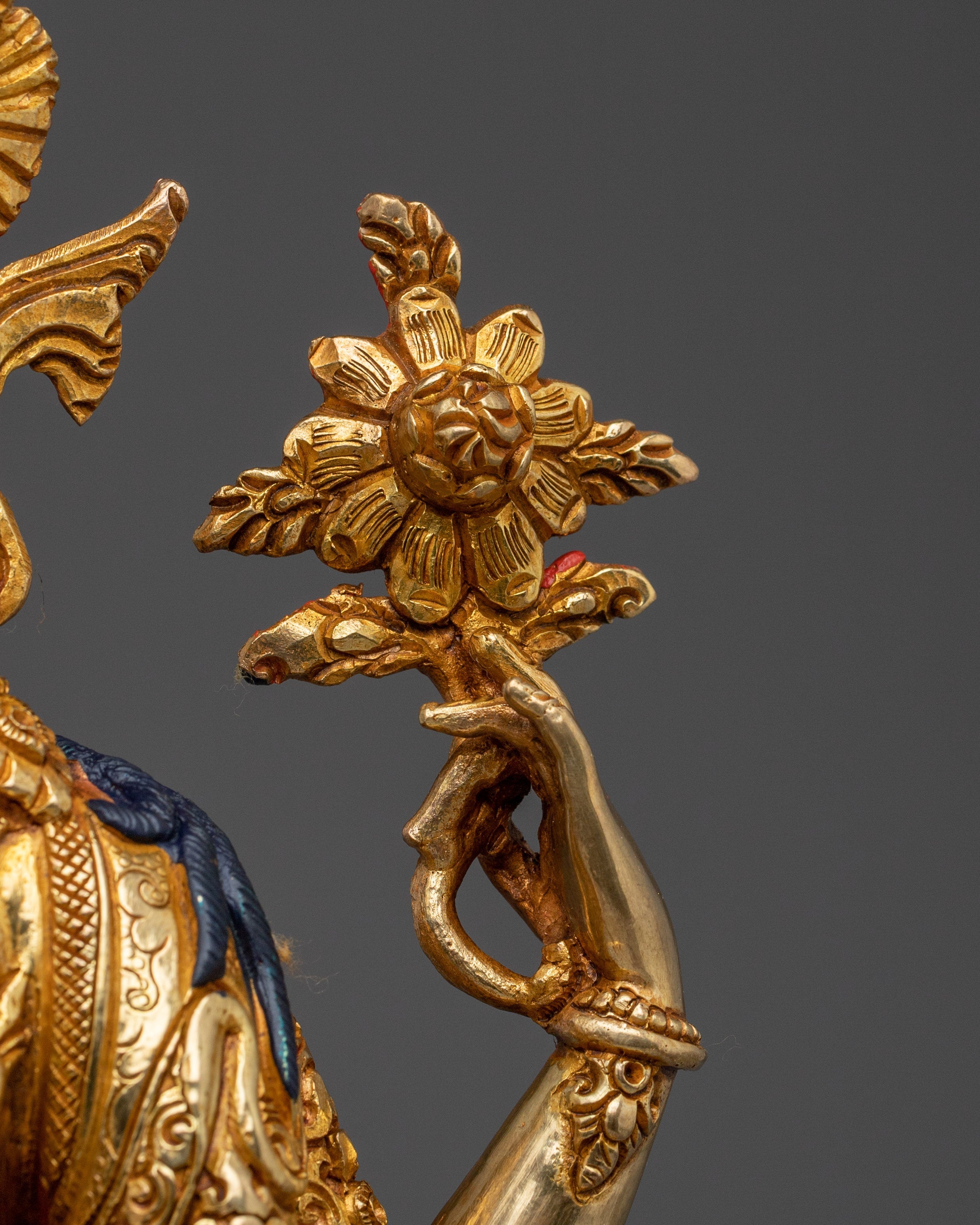 Religious Figurine of Chenrezig | Four-Armed Avalokiteshvara Art