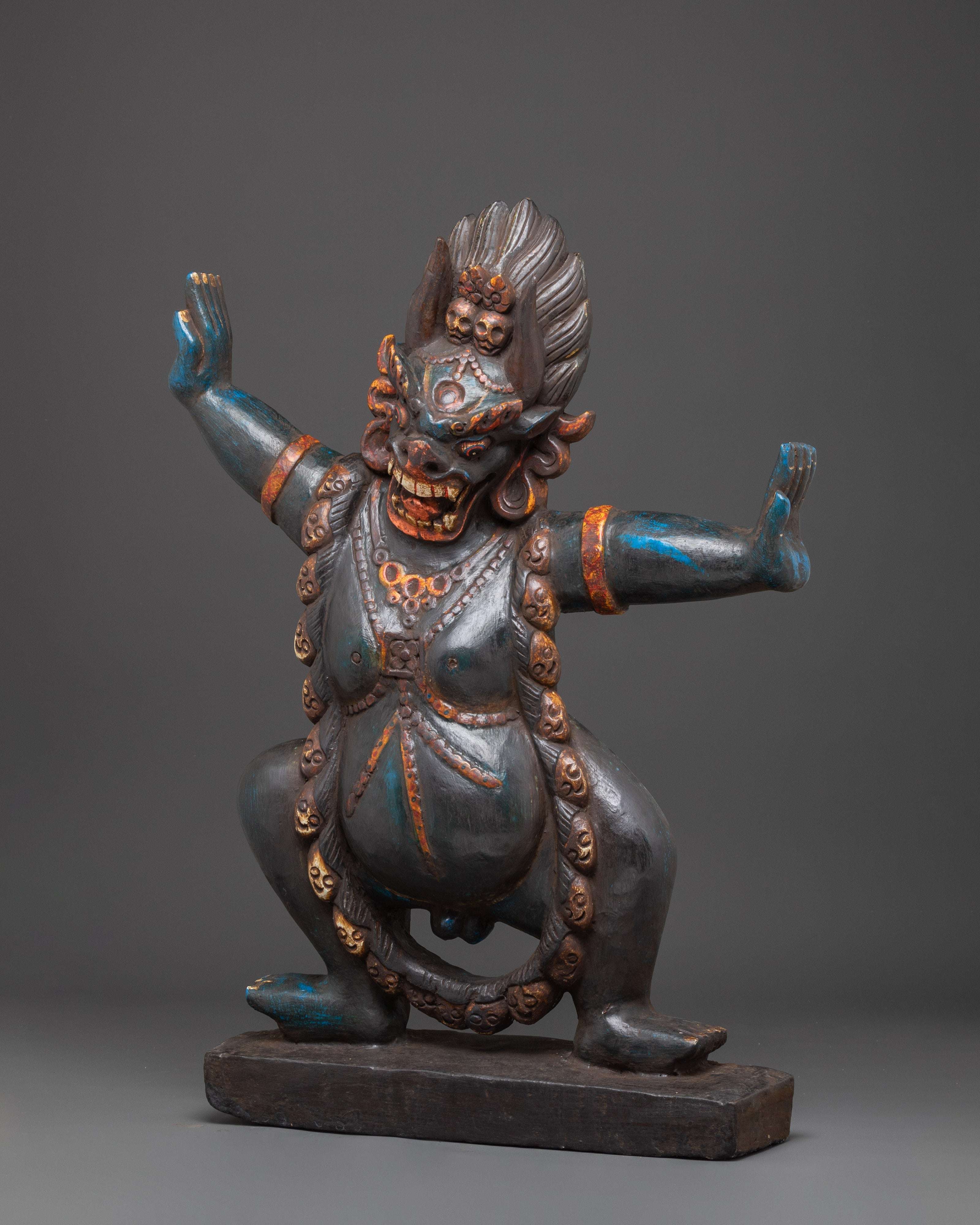Tibetan Protector Deity Yamantaka Statue | Spiritual Idol for Meditation