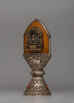 Buddha Stamp Ritual Artifact |  Sacred Tibetan Décor