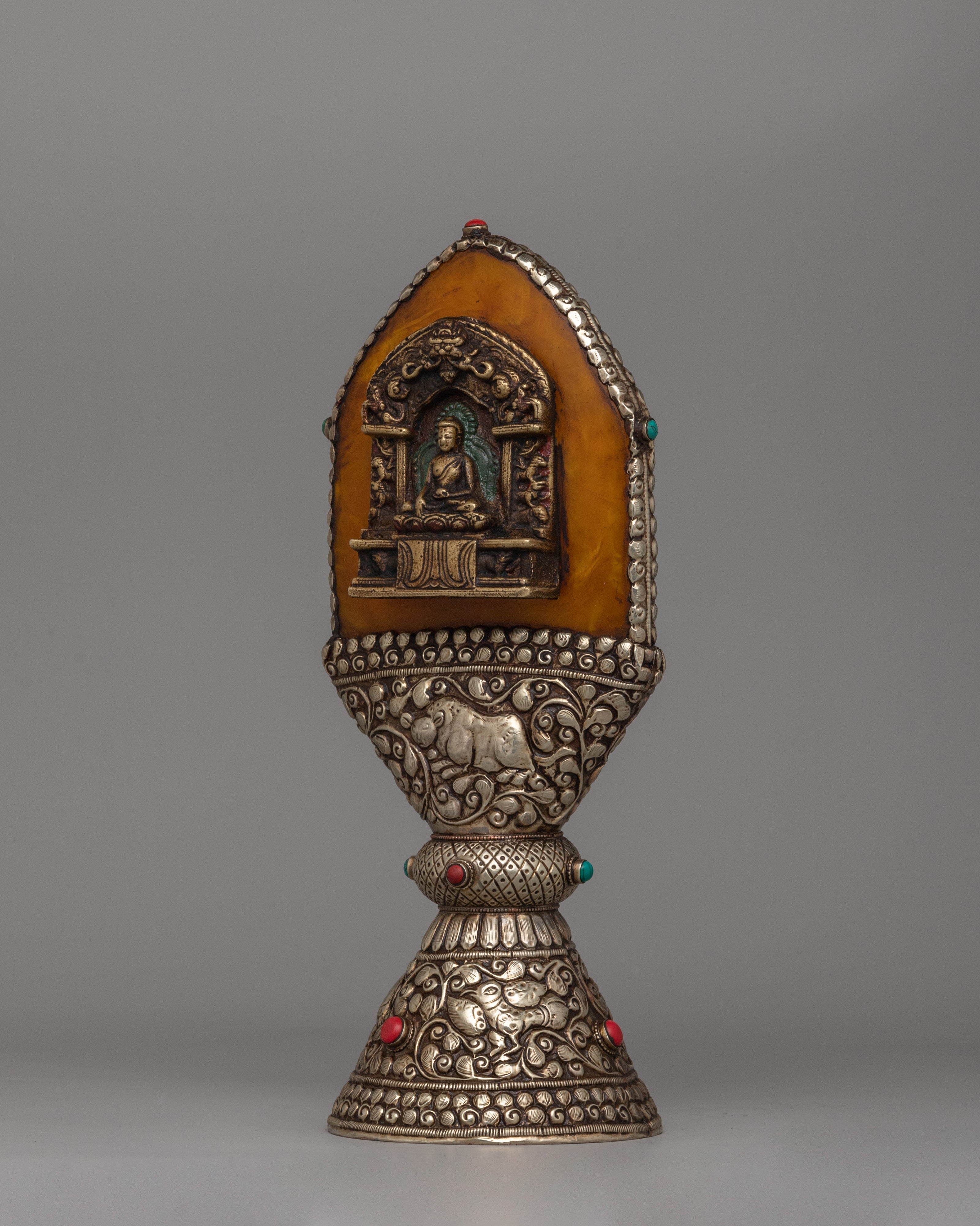 Buddha Stamp Ritual Artifact |  Sacred Tibetan Décor