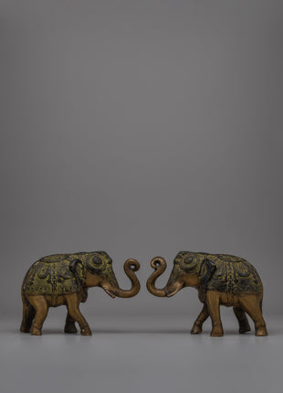 Brass Elephant Figurines