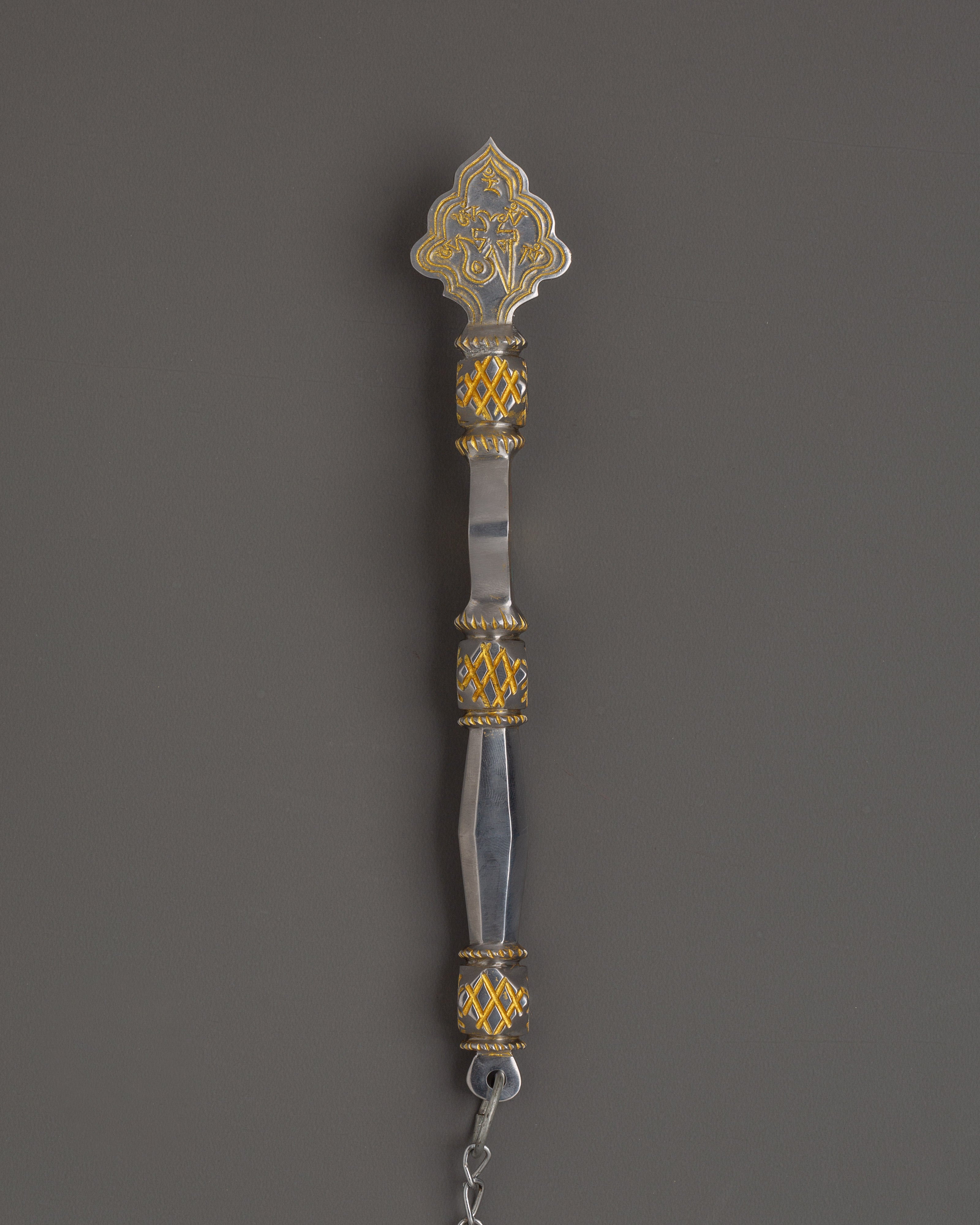 Tantric Ceremonial Set | Emblem and Flat Daru Ritual Tools