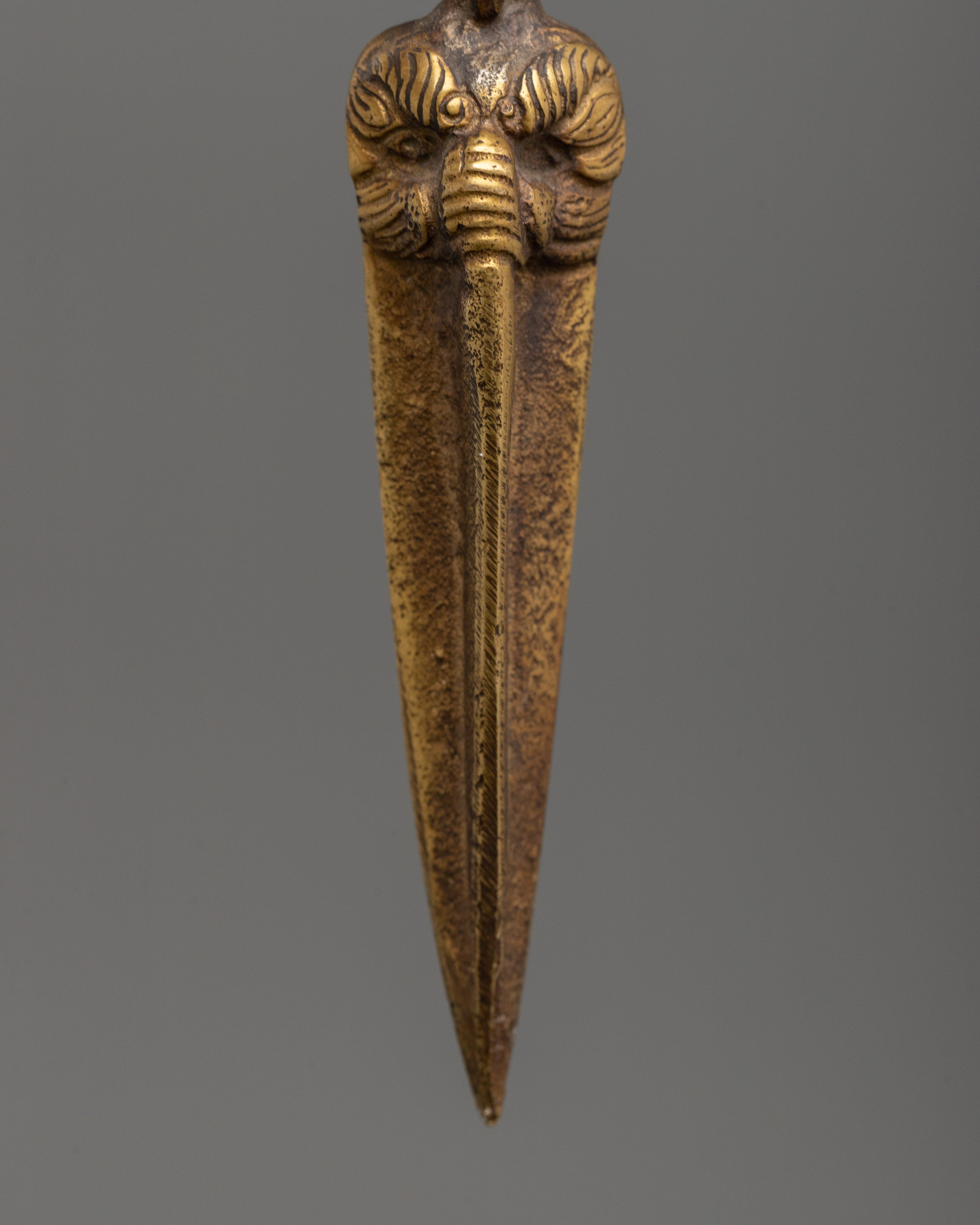 Handcrafted Brass Phurba | Sacred Spiritual Phurba Dagger for Rituals