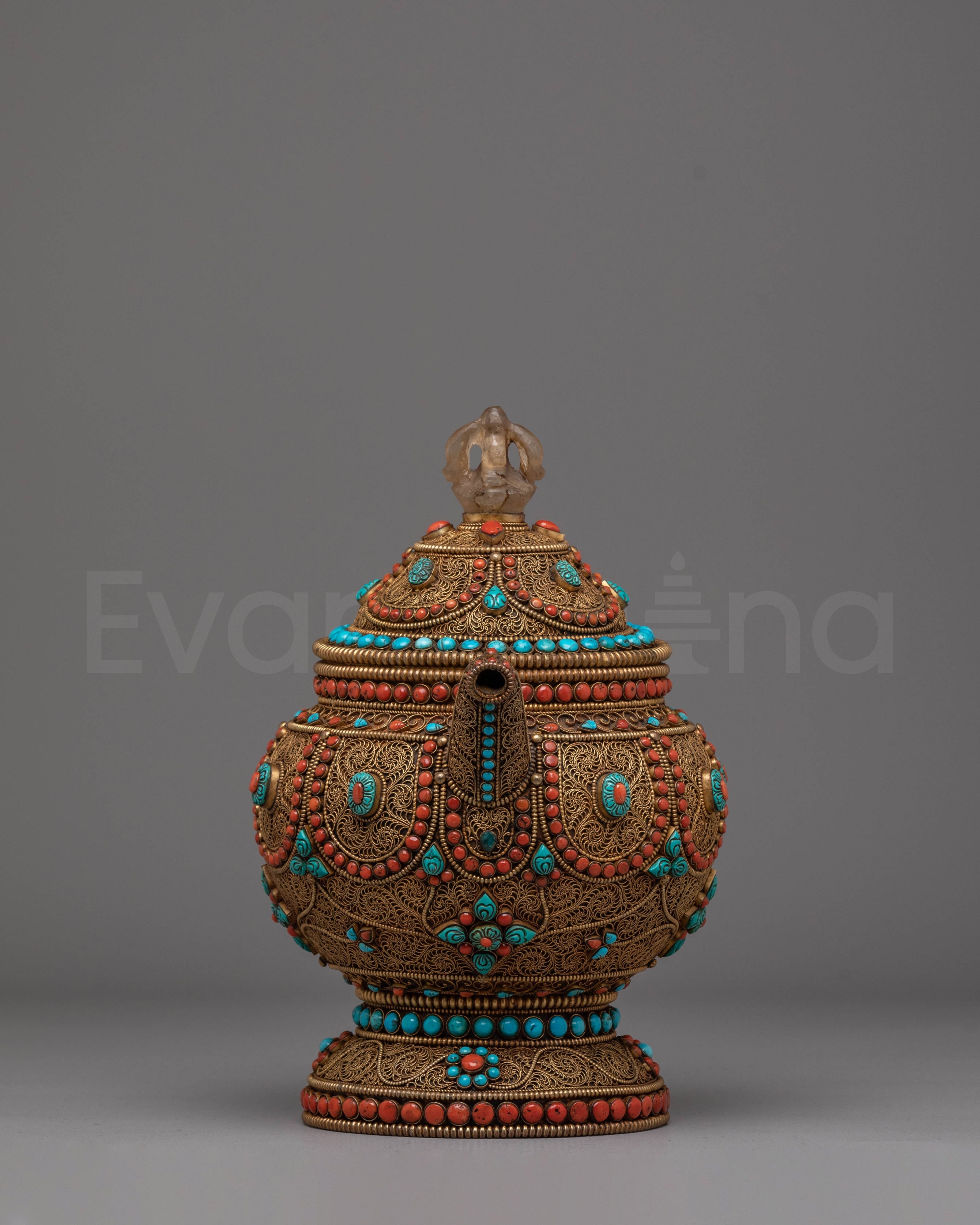 Tibetan Tea Pot for Home Decor