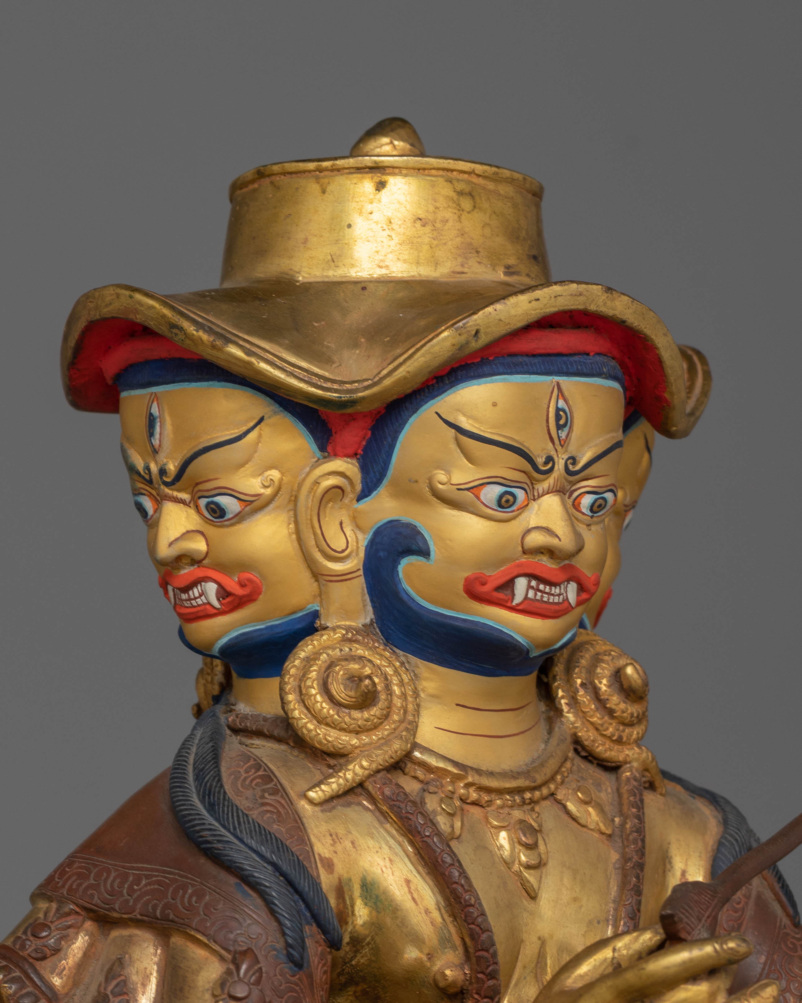 Handcrafted Pehar Gyalpo Figurine | Tibetan Protector