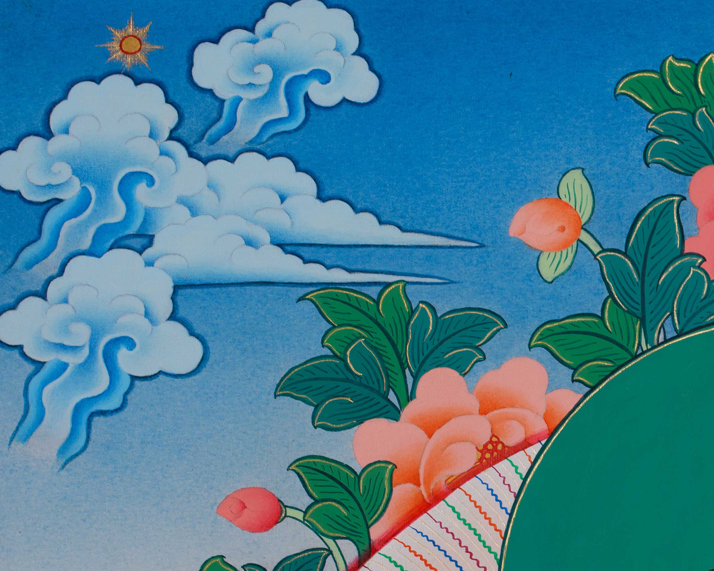 Dorje Sempa with Consort Thangka | Vajrasattva, the Buddha of Purification