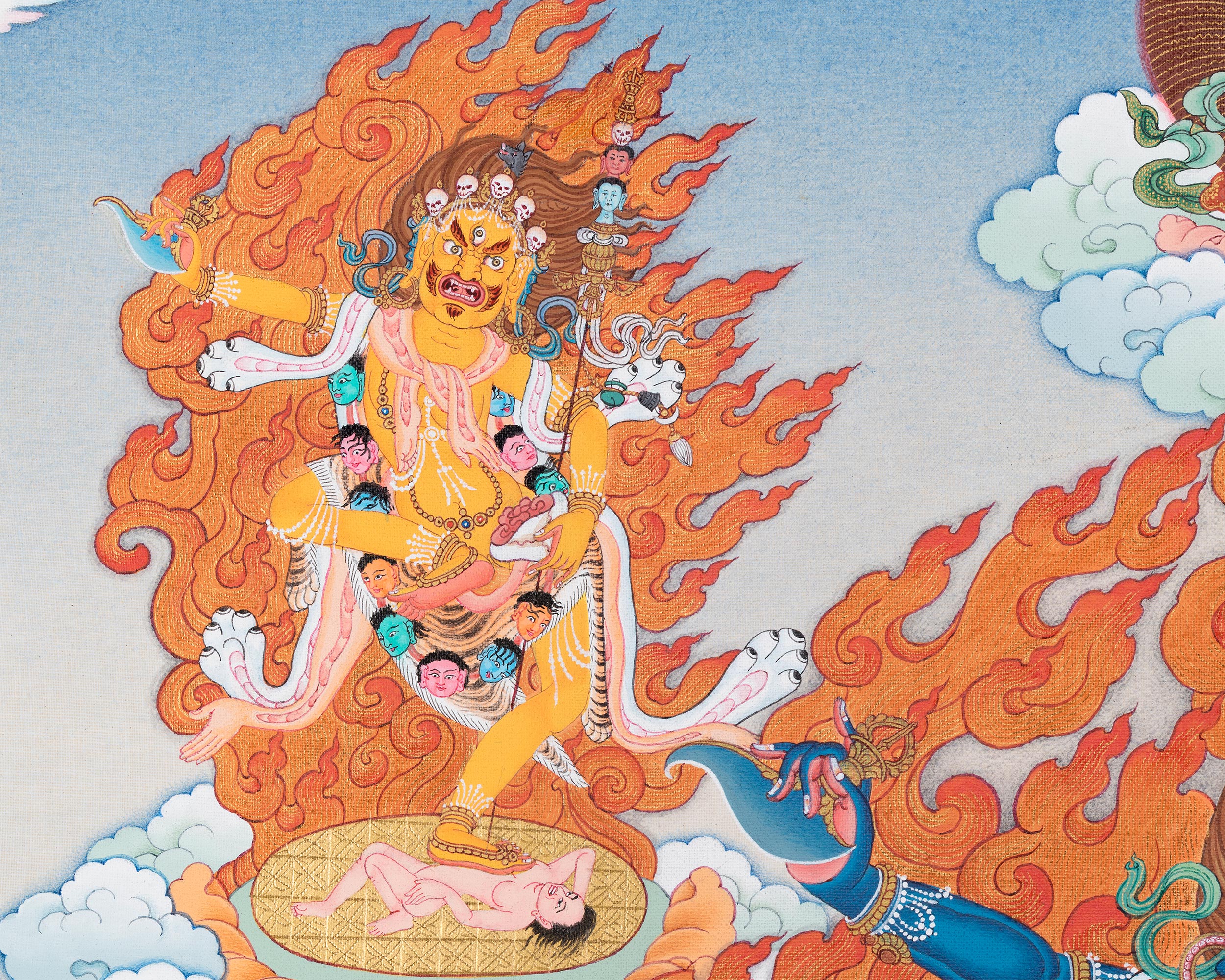 Troma Nagmo Thangka Print | Wrathful Dakini of Ultimate Transformation