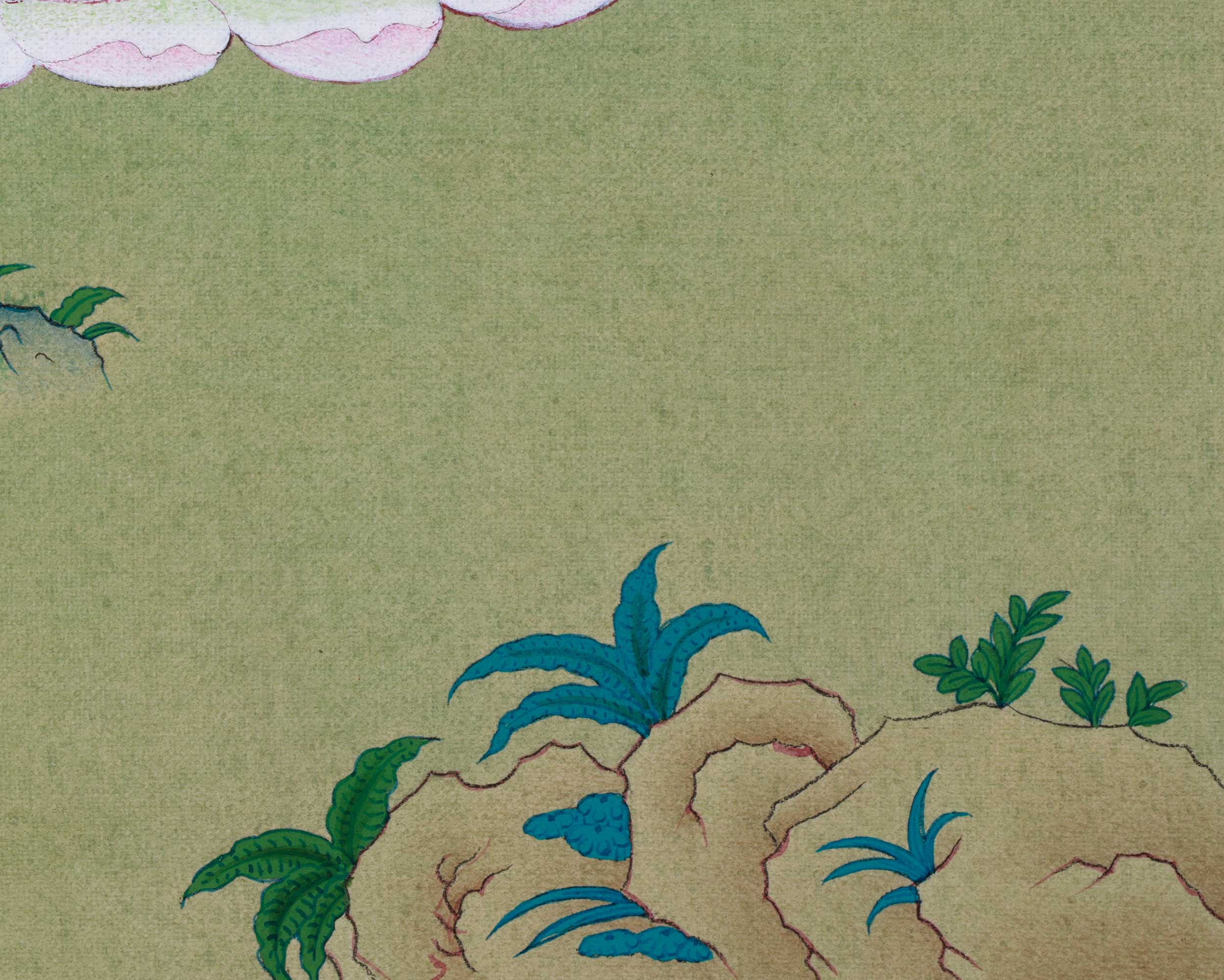 Small 13inched Thangka of Chenresig