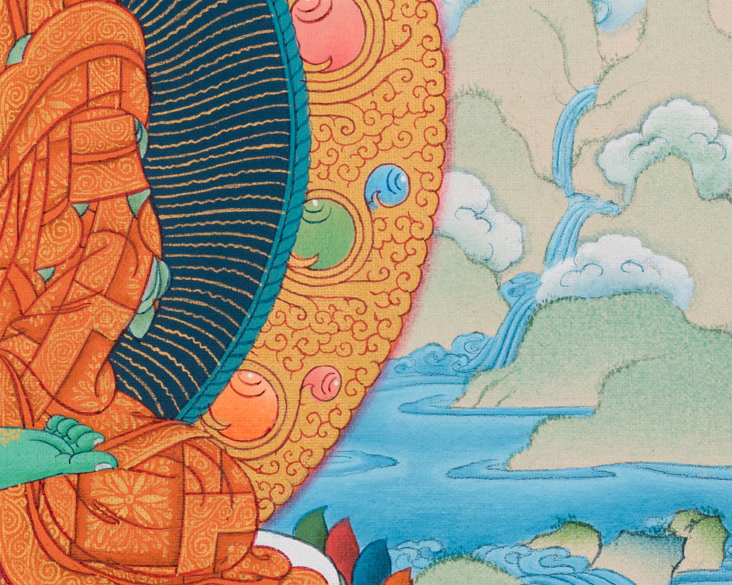 Buddha Amoghasiddhi Print | Tibetan Buddhist Art | High-Quality Giclee Print
