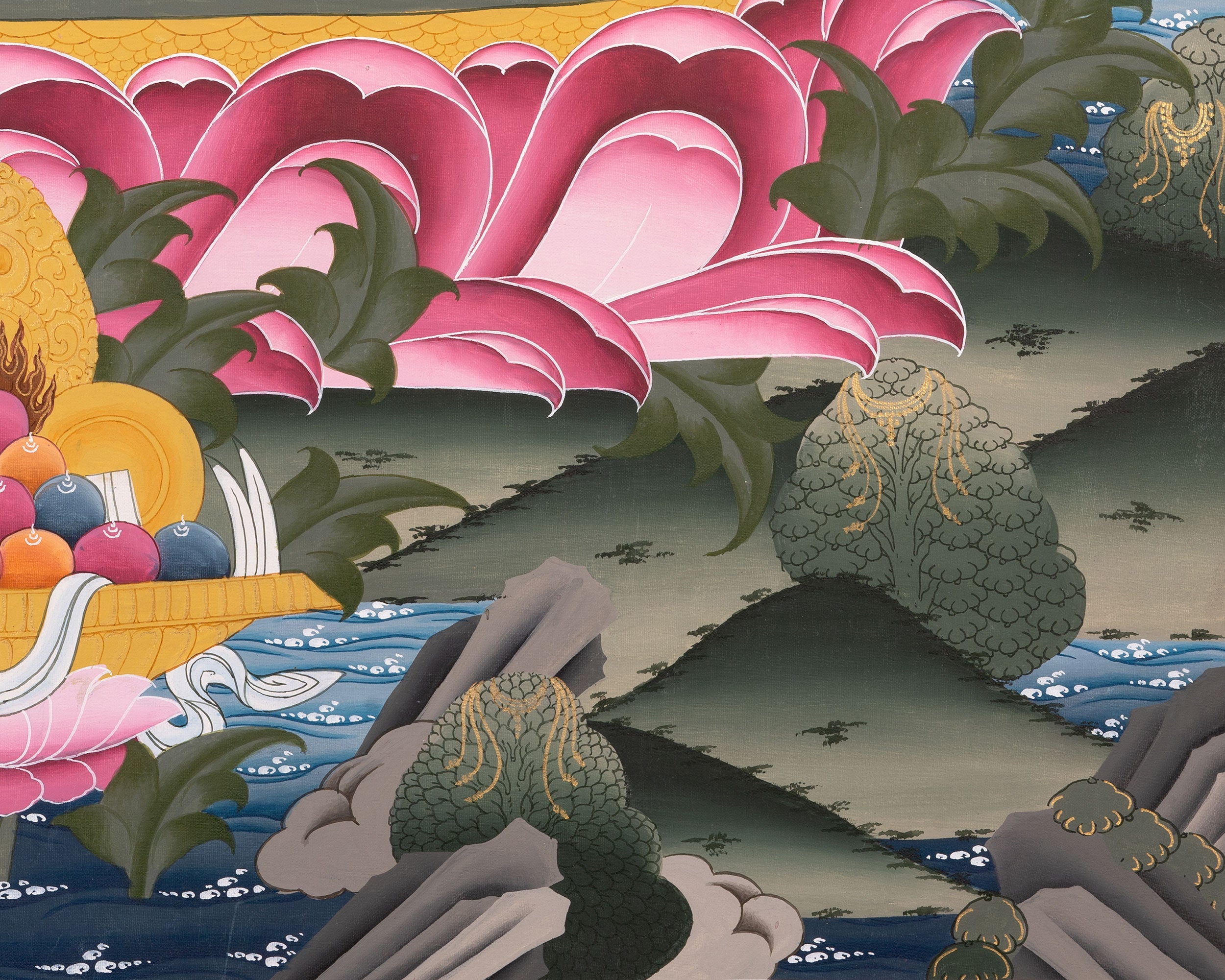 Chenresig Thangka | Avalokiteshvara | Handpainted Religious Art