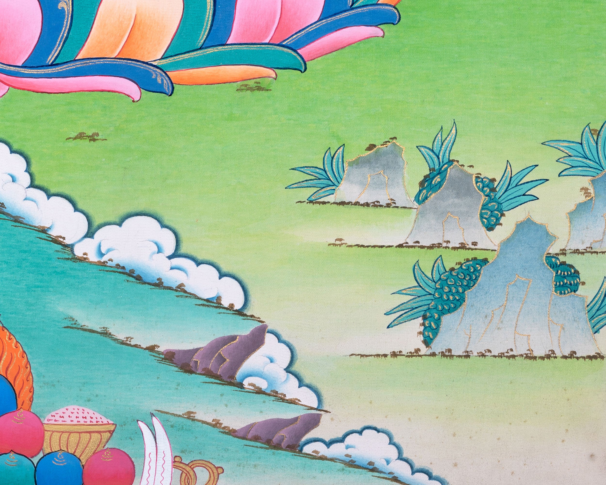 Samantabhadra Yab Yum Buddha Thangka | Thangka for Meditation & Spiritual Awakening