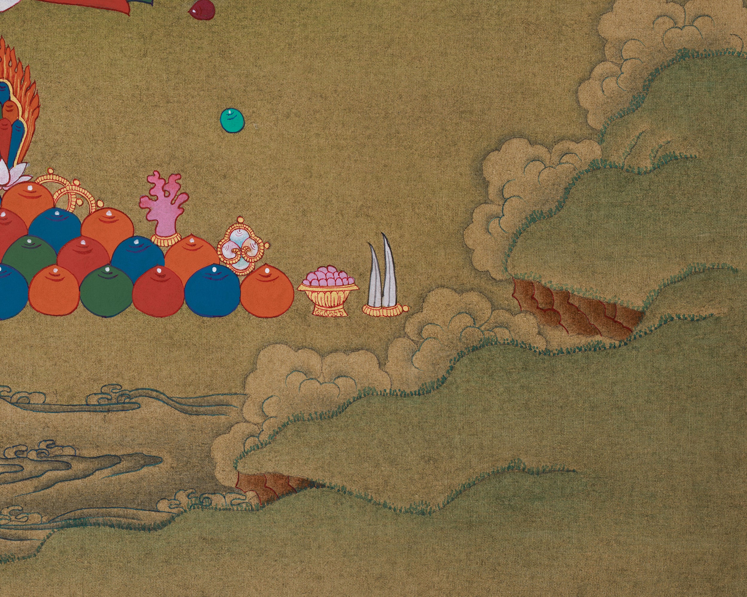 Dzambhala Kubera, The King of Wealth | Tibetan Buddhist Art for Good Fortune & Spiritual Protection