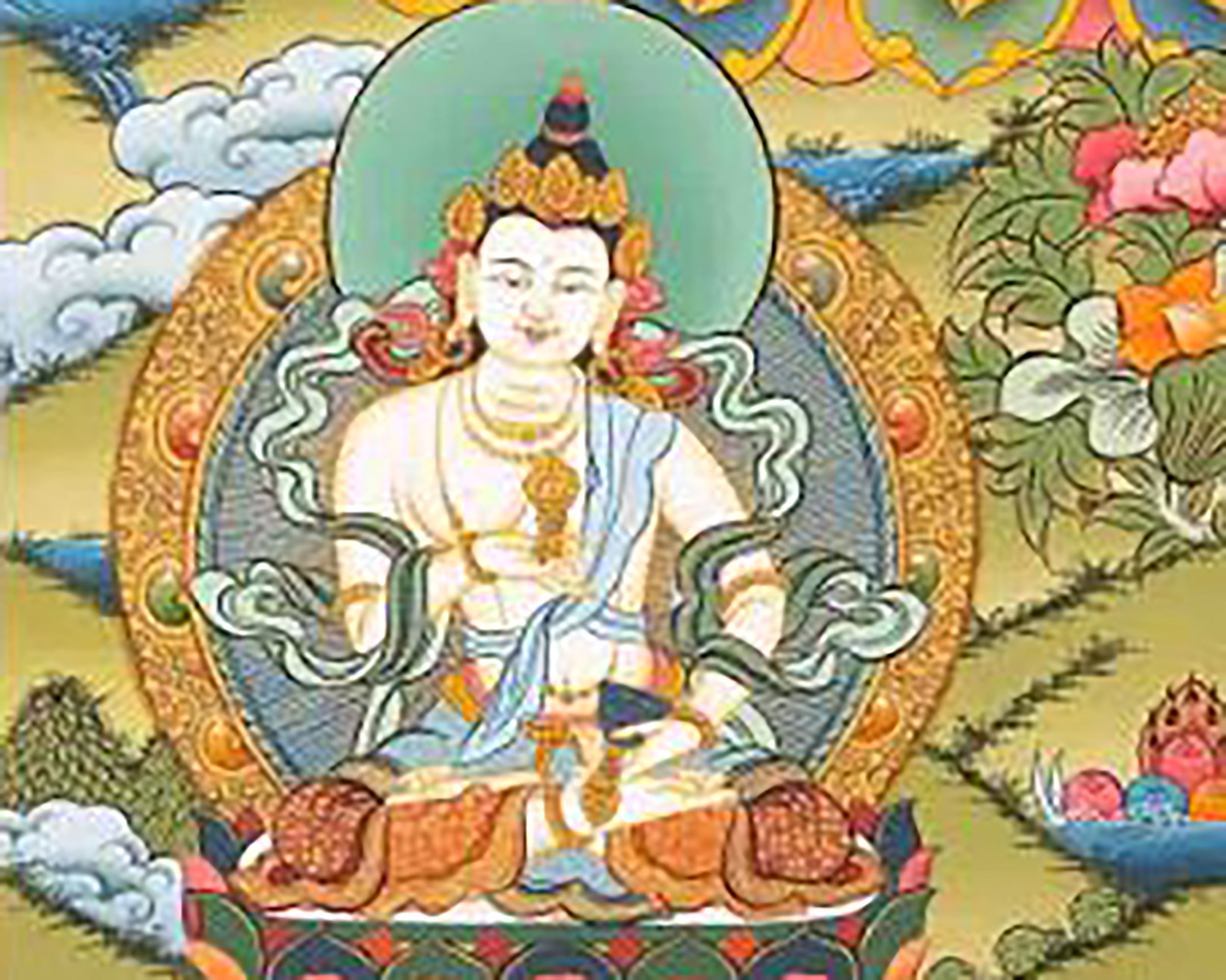 Thangka of White Tara | Healing and Longevity Sacred Art