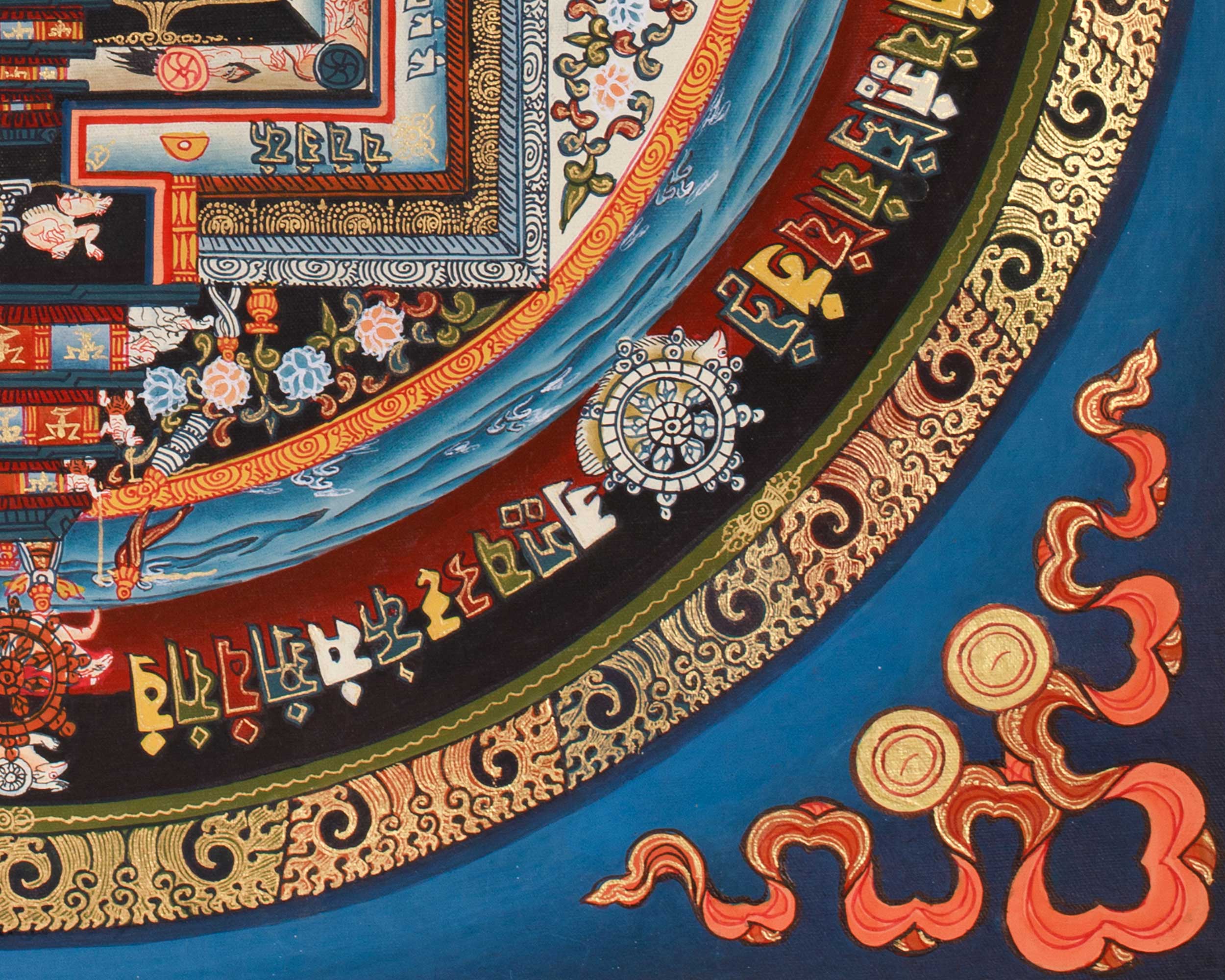 Kalachakra, Wheel of Time Thangka | Symbol of the Cycle of Existence and Liberation