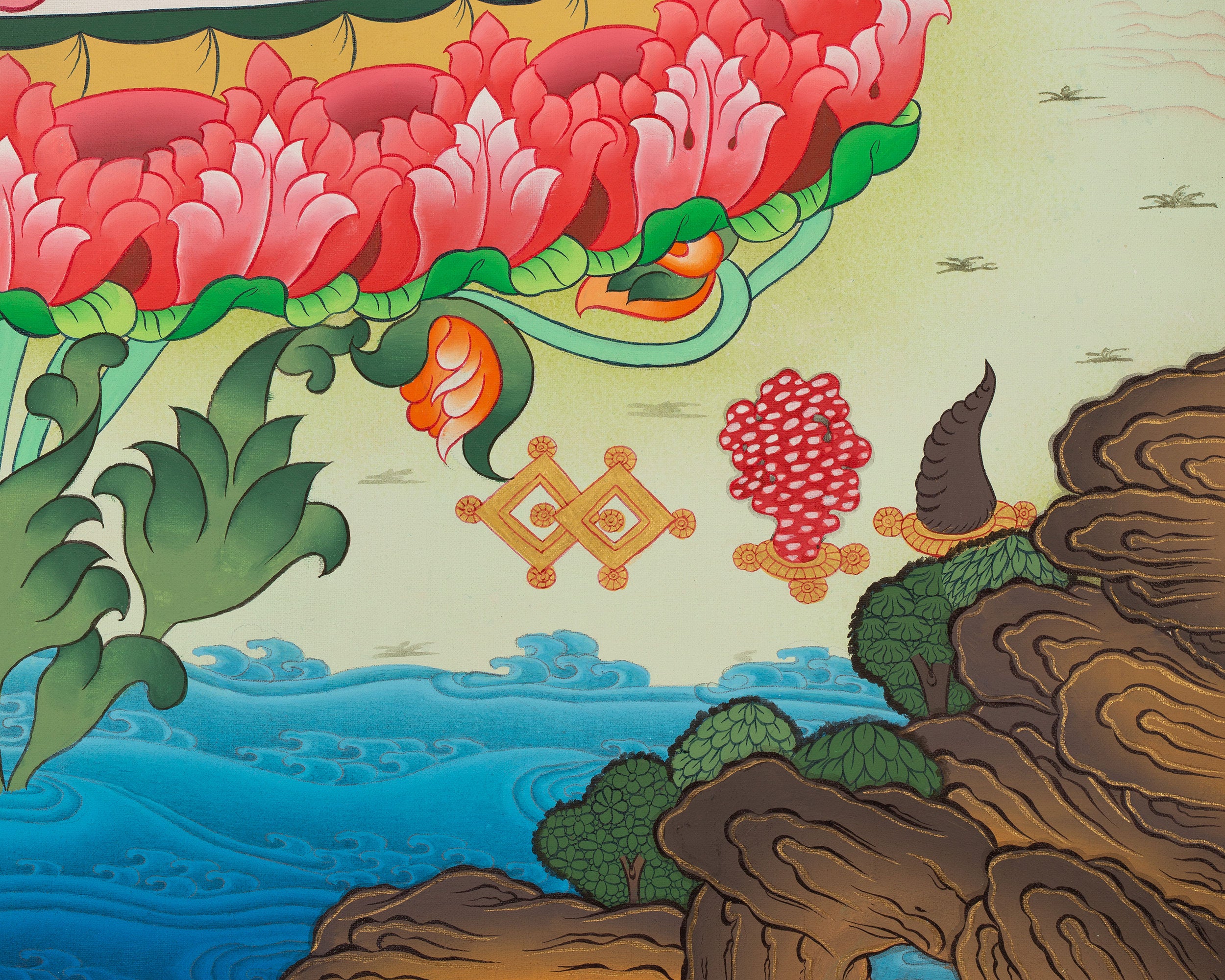 Guru Rinpoche Thangka | Wall Decor Painting