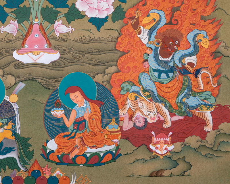 Guru Sangye Thangka | Guru Rinpoche's Eight Manifestation