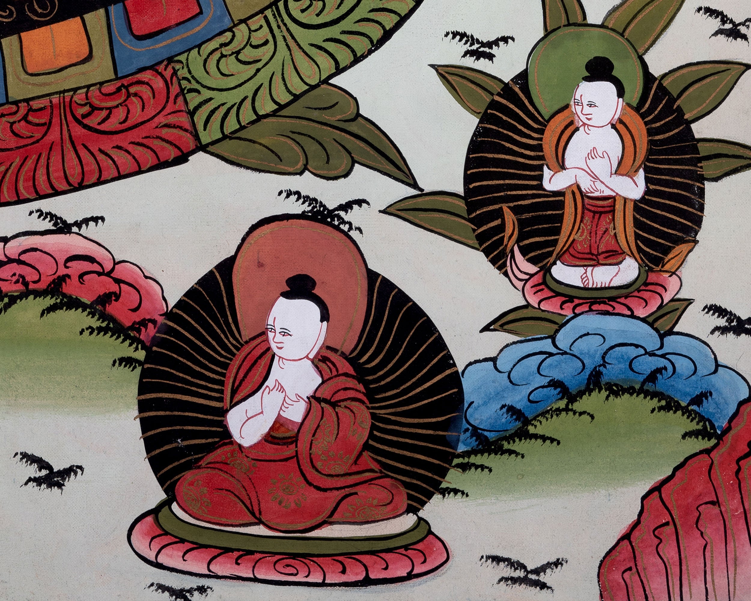 Three Mandala Thangka | Religious Buddhist Painting | Wall Decors