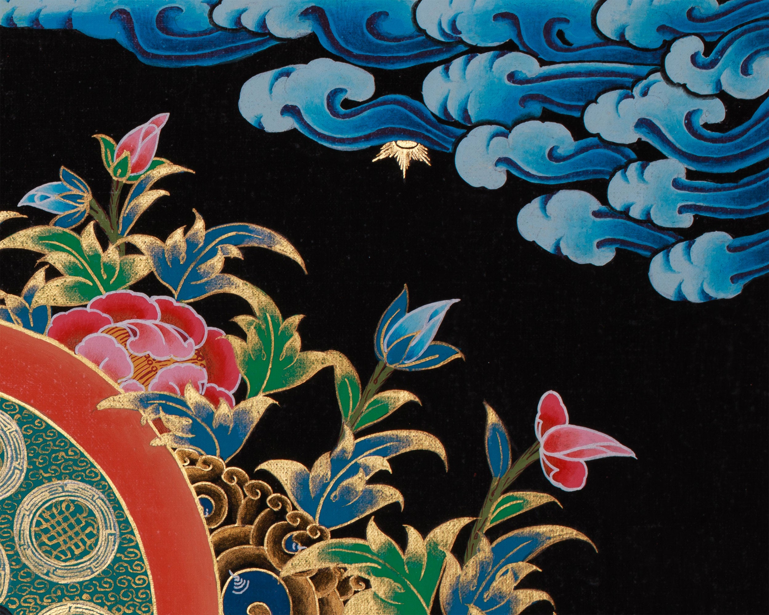 Two Armed Chenrezig Thangka | Embodiment of Infinite Compassion