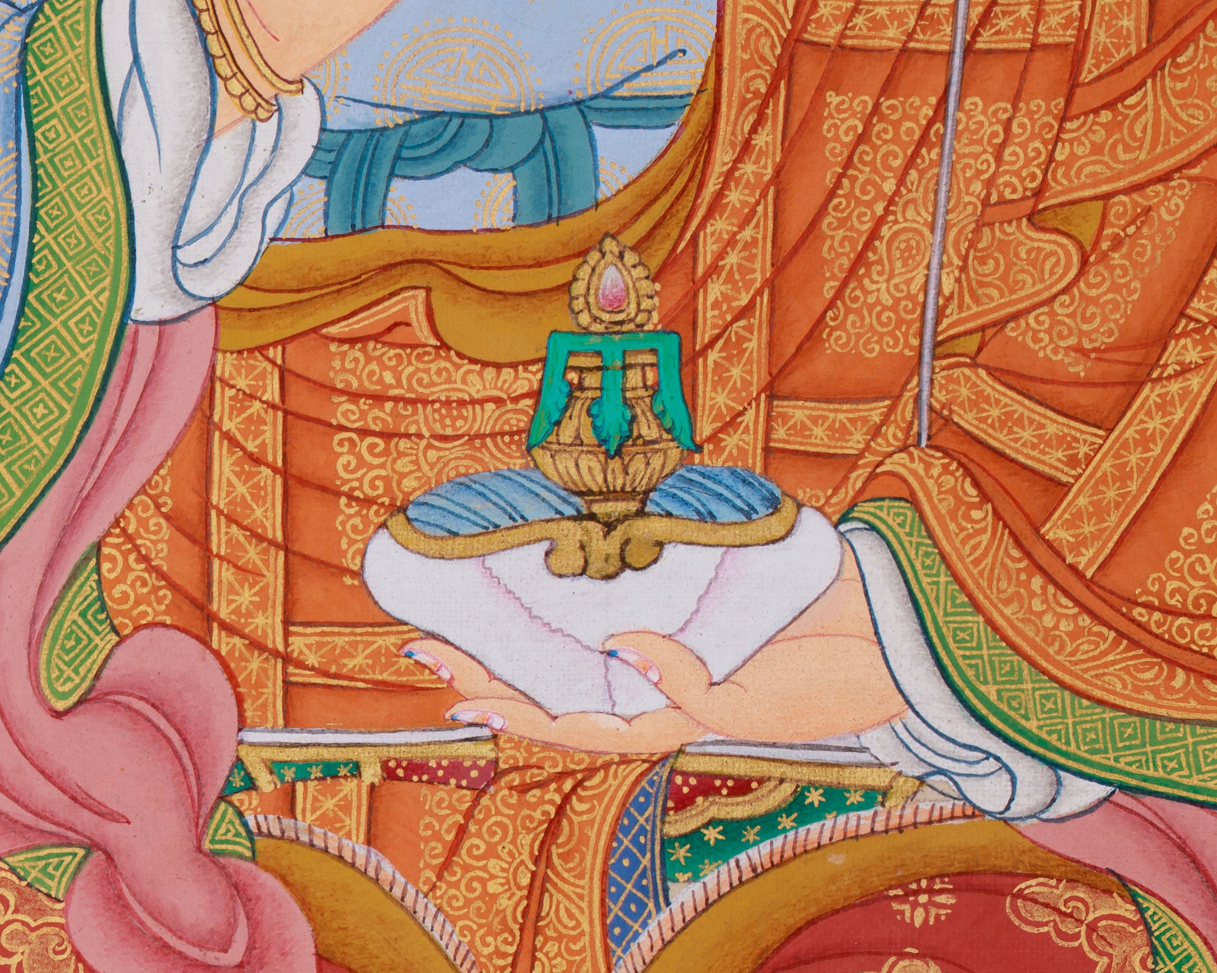Lotus Born Guru Rinpoche Thangka | A Symbol of Wisdom and Protection