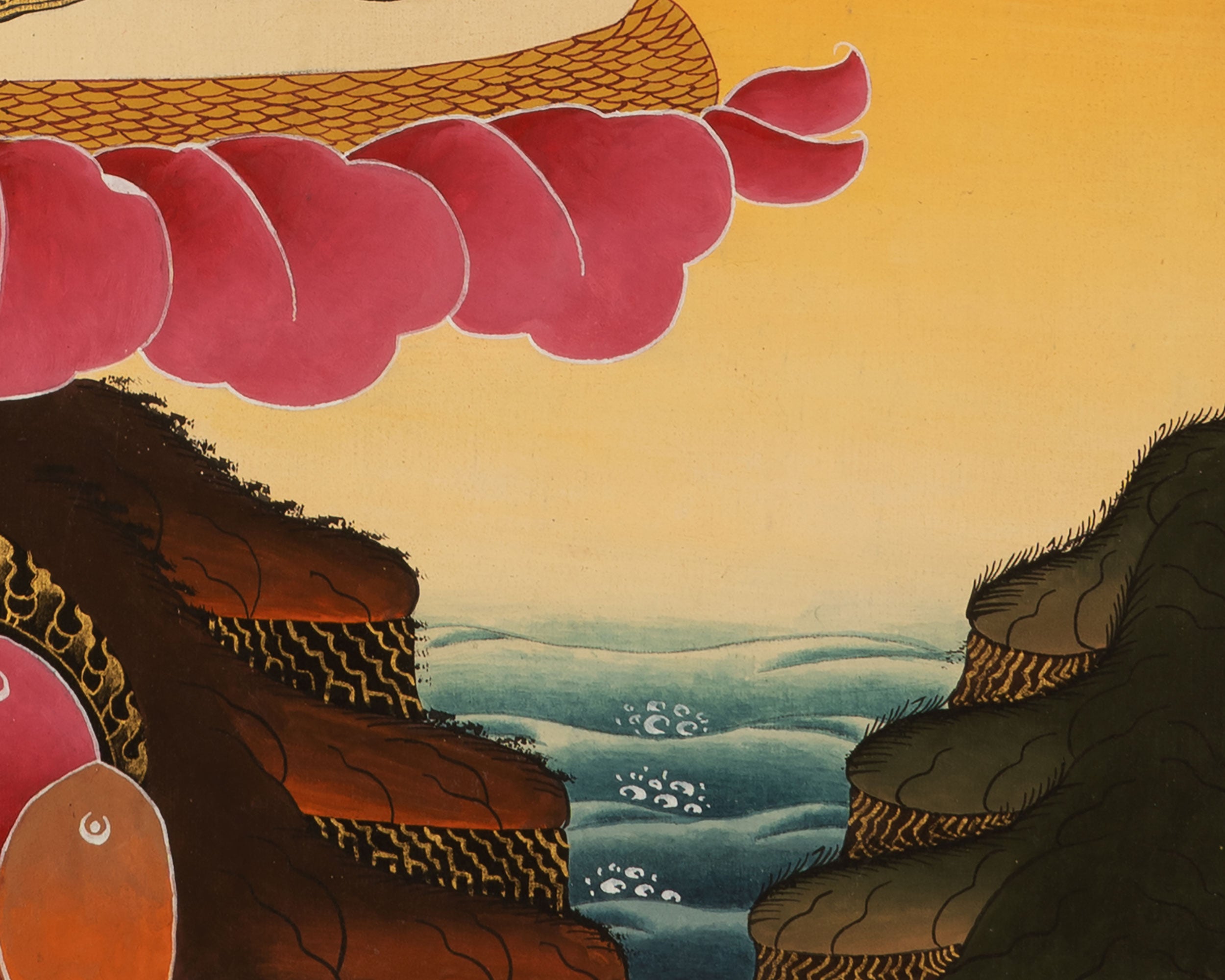 Hand-Painted Tibetan Bodhisattva White Tara Thangka | Goddess of Longevity and Healing