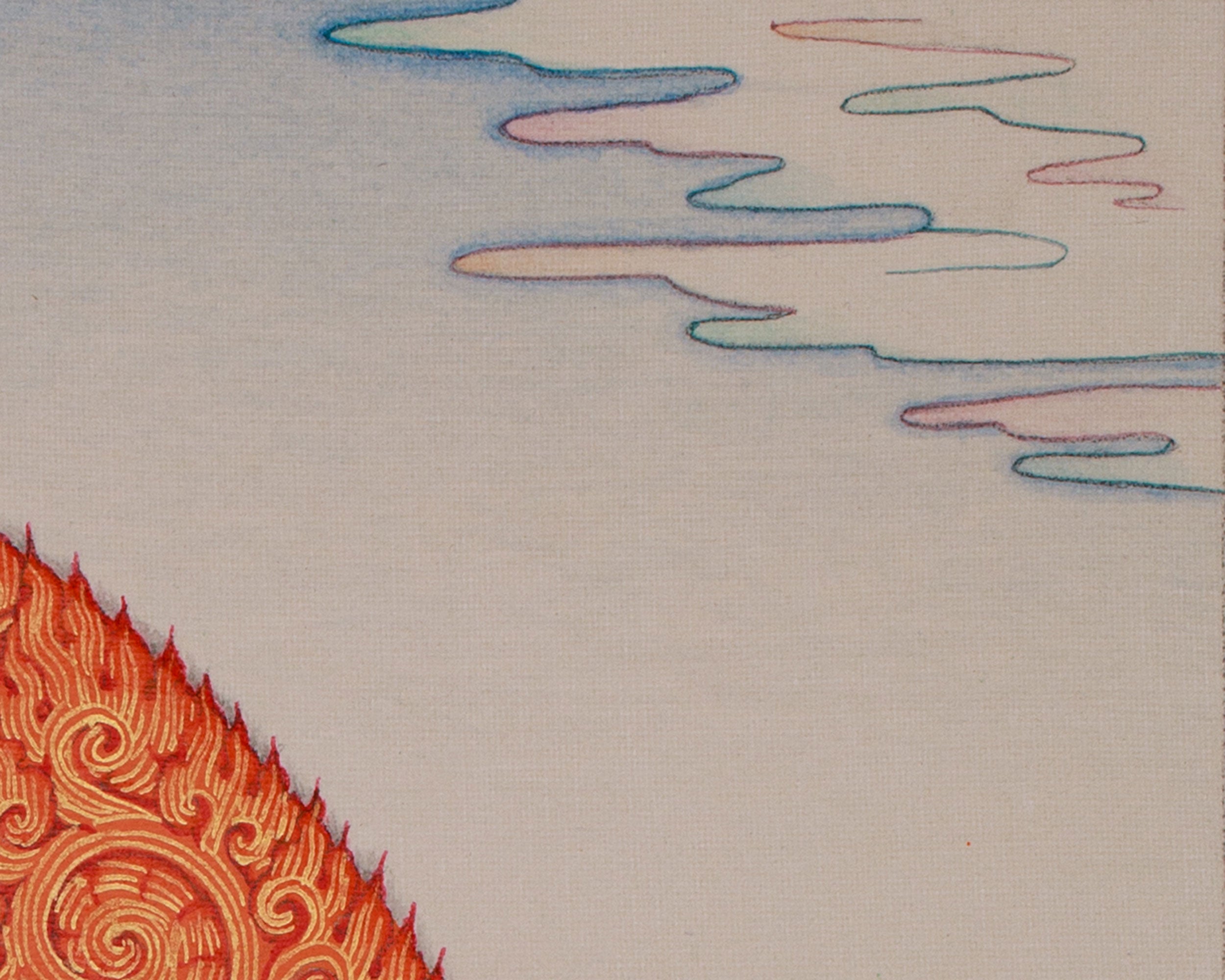 Tibetan Black Dzambhala Thangka | The Divine Guardian of Abundance and Spiritual Growth