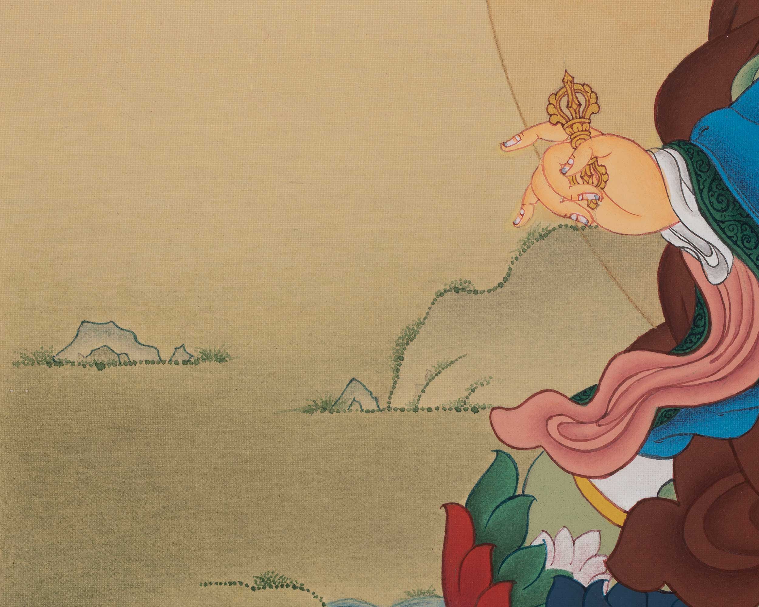 Guru Rinpoche Himalayan Art | Vajrayana Master | Spiritual Thangka