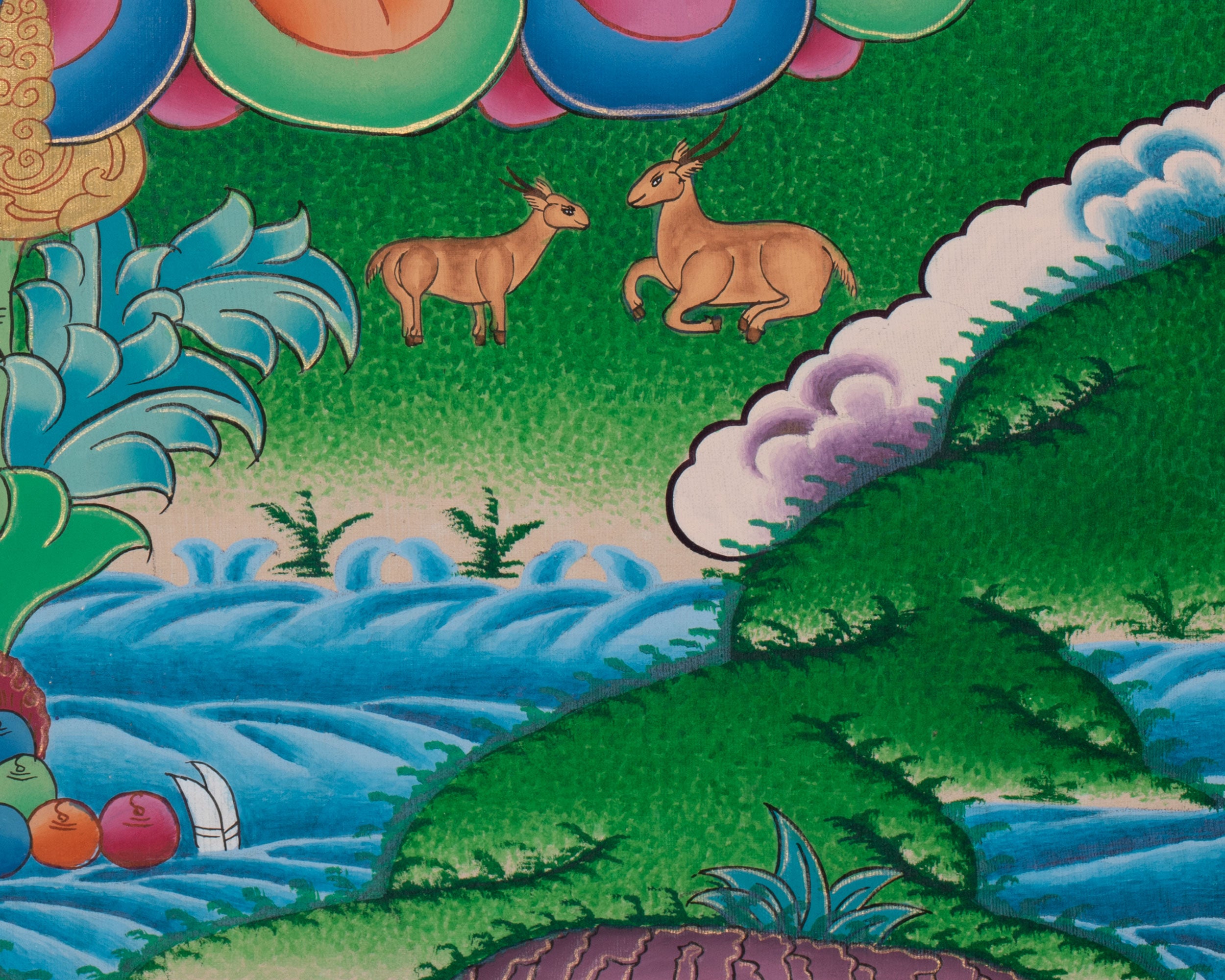 The Goddess Green Tara Thangka | Himalayan Buddhist Painting for Meditation