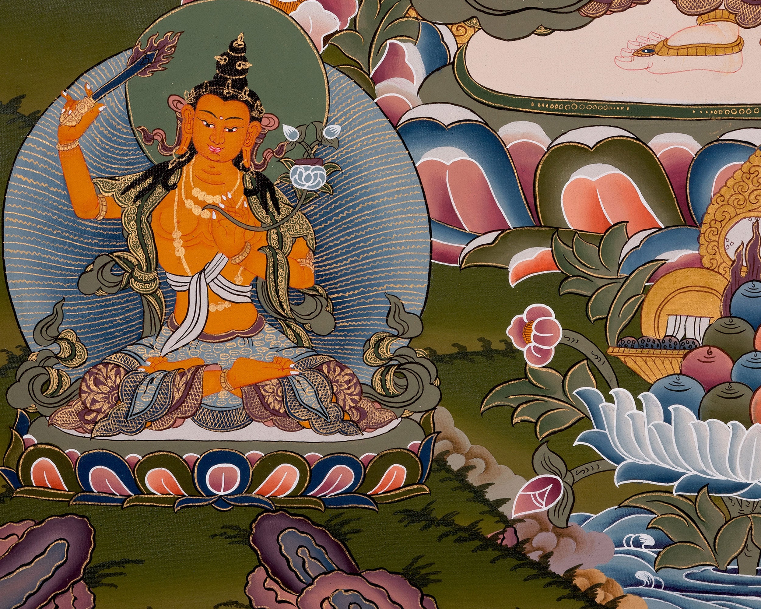 Thousand Armed Avalokiteshvara Painting | Buddhist Art of Mercy and Enlightenment