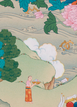 Precious Guru Padmasambhava Thangka  | Tantric Tibetan Buddhist Deity