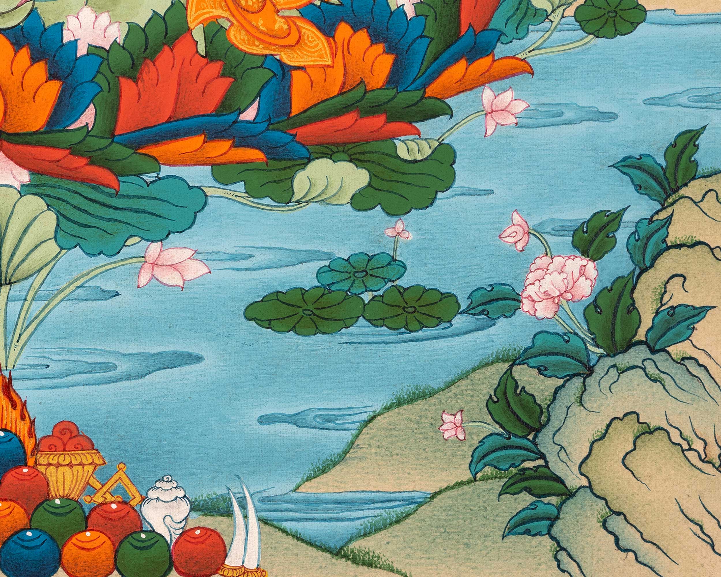 Small Guru Rinpoche Thangka
