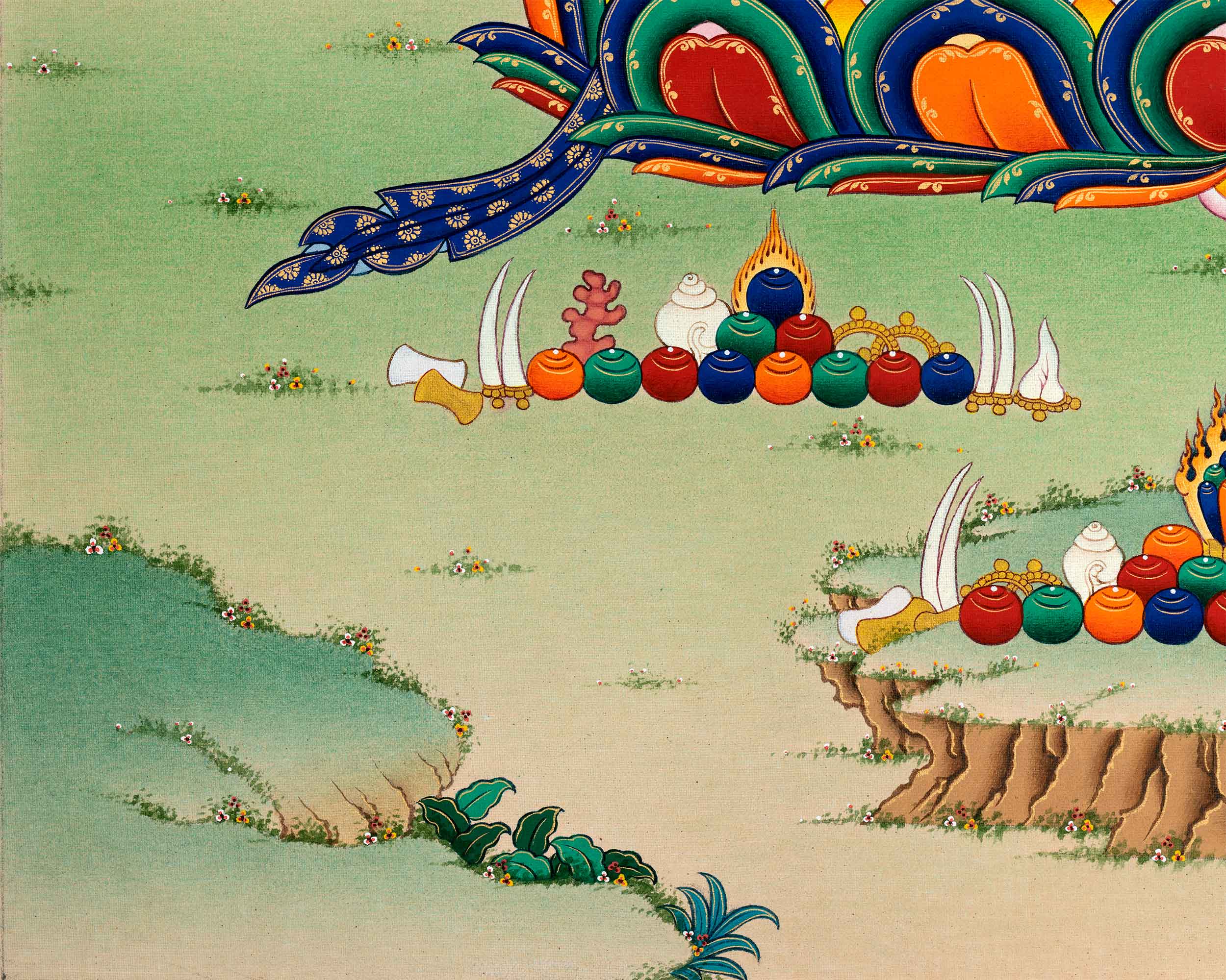 Namgyalma Thangka Print | The Goddess of Longevity | High-Quality Giclee Print