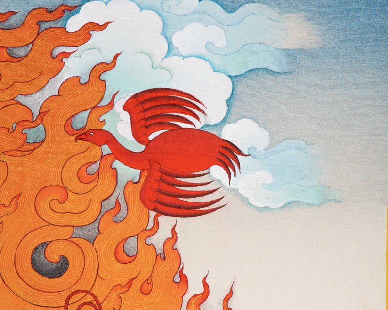 Sonrig Chegha Thangka Print | The Divine Guardian of the Faith | Spiritual Wall Decoration