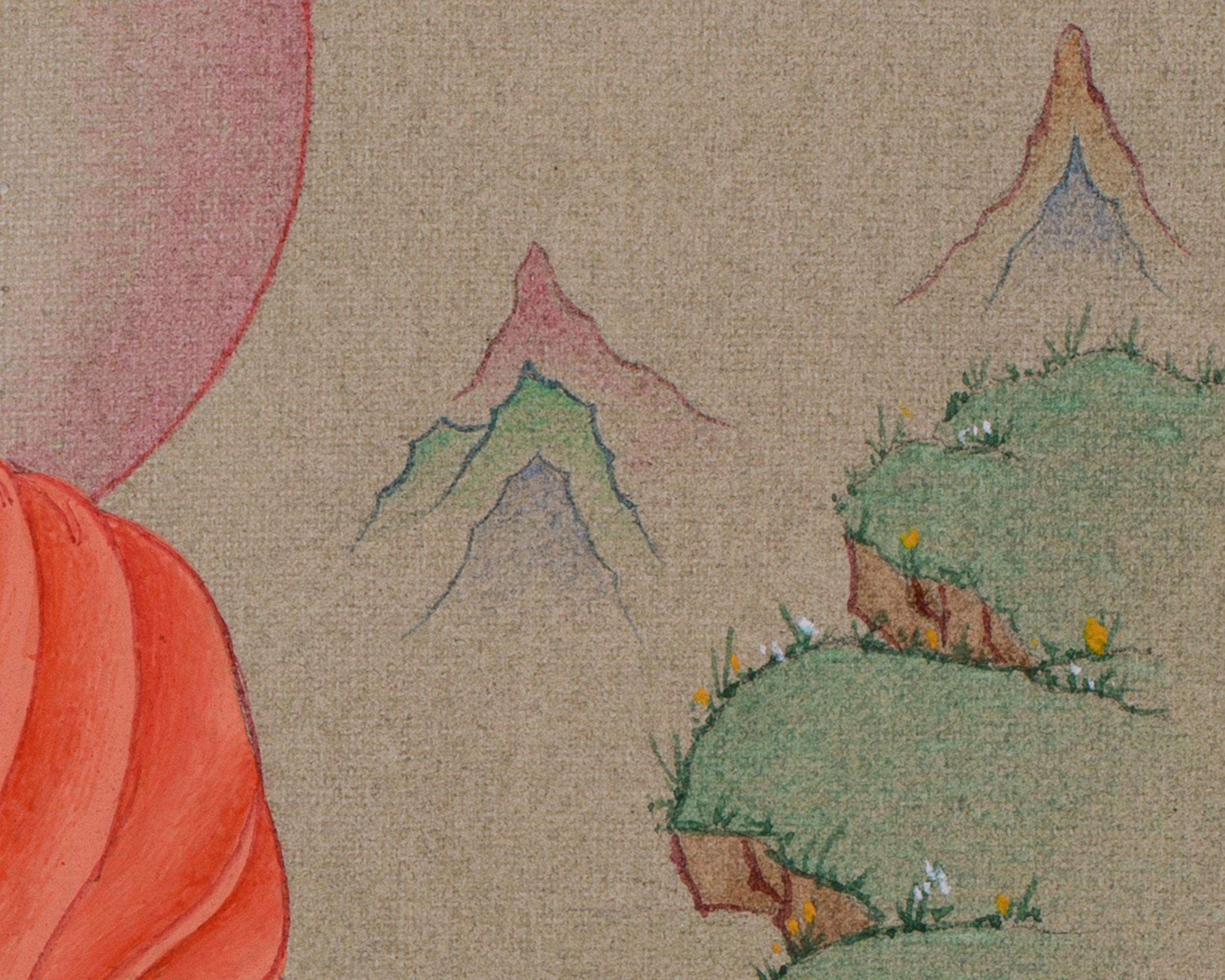 Hand-Painted Peaceful Deity Shakyamuni Buddha Thangka | A Symbol of Enlightenment