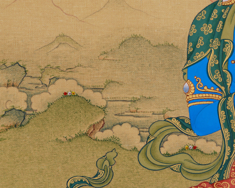 Buddha Vajradhara Thangka | Wisdom and Compassion | Karma Gadri Style