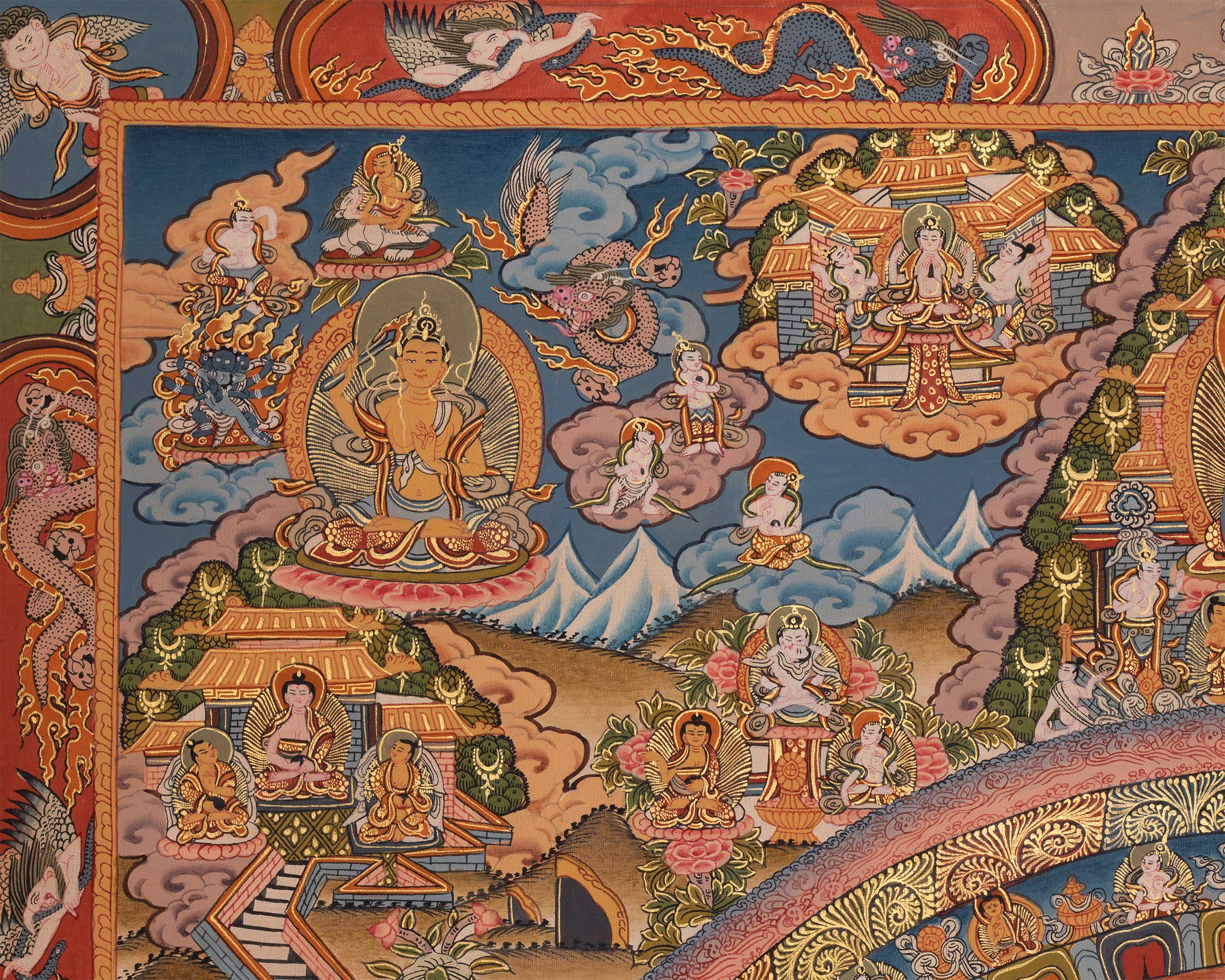 Sacred Buddha Mandala Thangka | A Powerful Symbol of Enlightenment and Peace