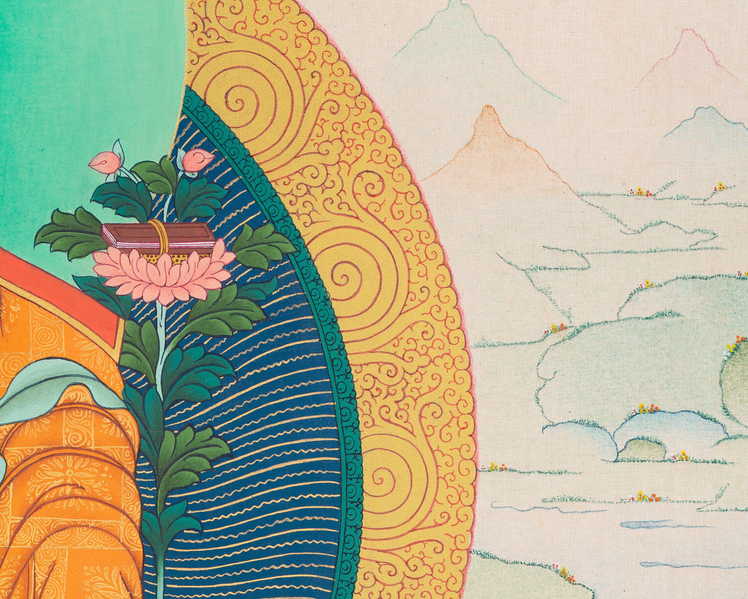 Longchenpa Canvas Print | Tibetan Buddhist Master of Dzogchen