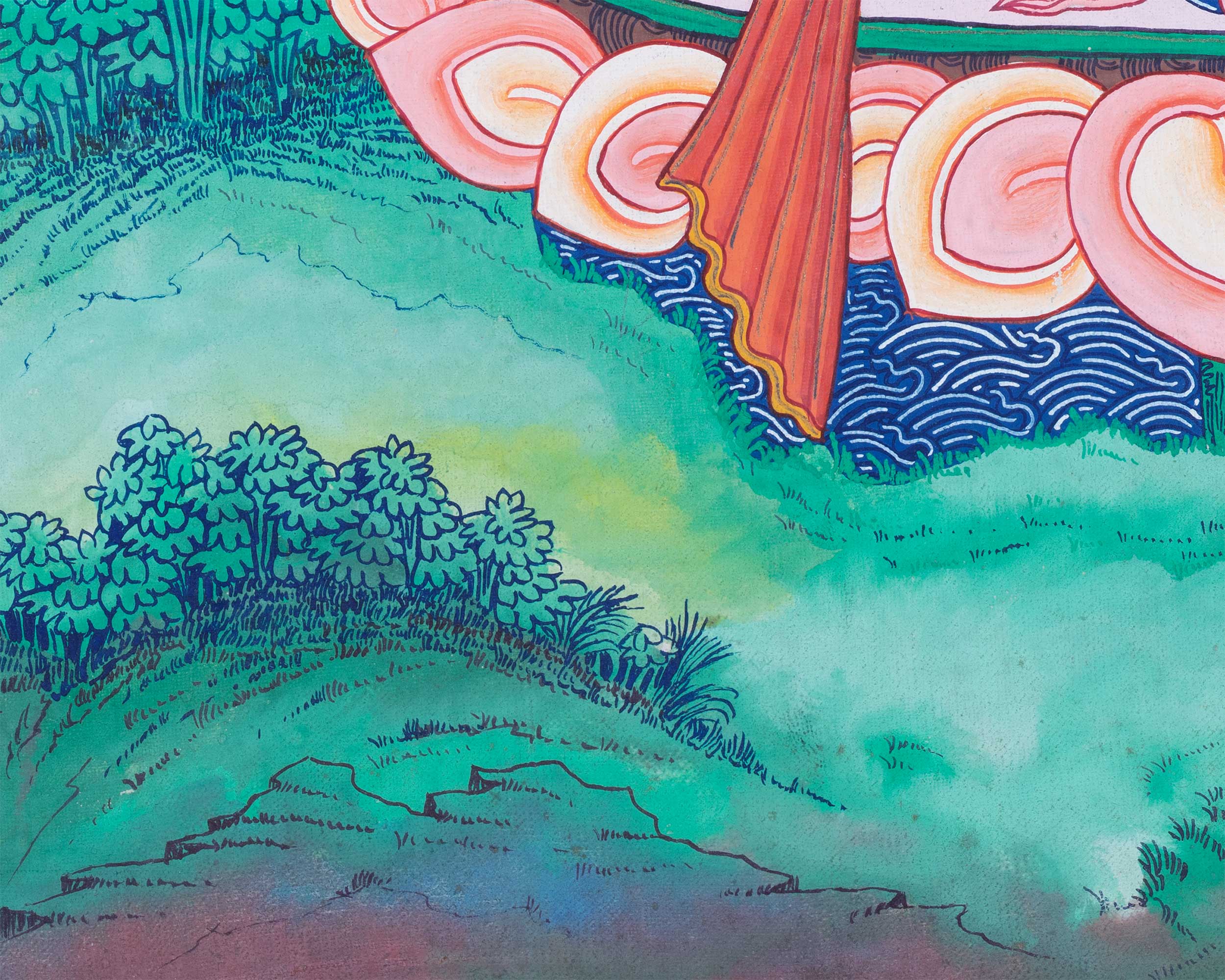 White Tara | Female Buddhist Divinity | Original Thangka Painting
