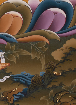 Wealth Deity Dzambhala Artwork |  The Wealth Deity of Tibetan Buddhism