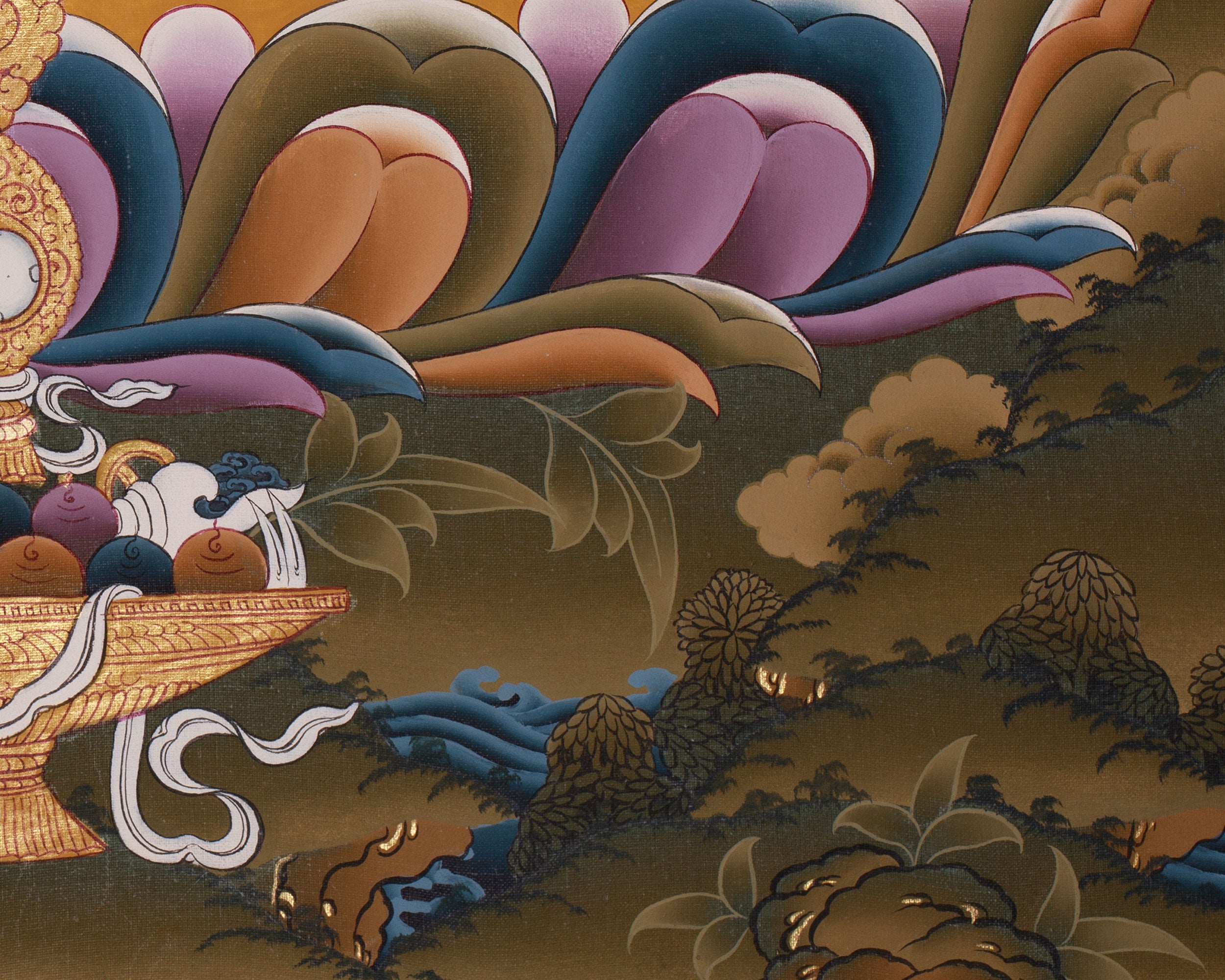 Wealth Deity Dzambhala Artwork |  The Wealth Deity of Tibetan Buddhism