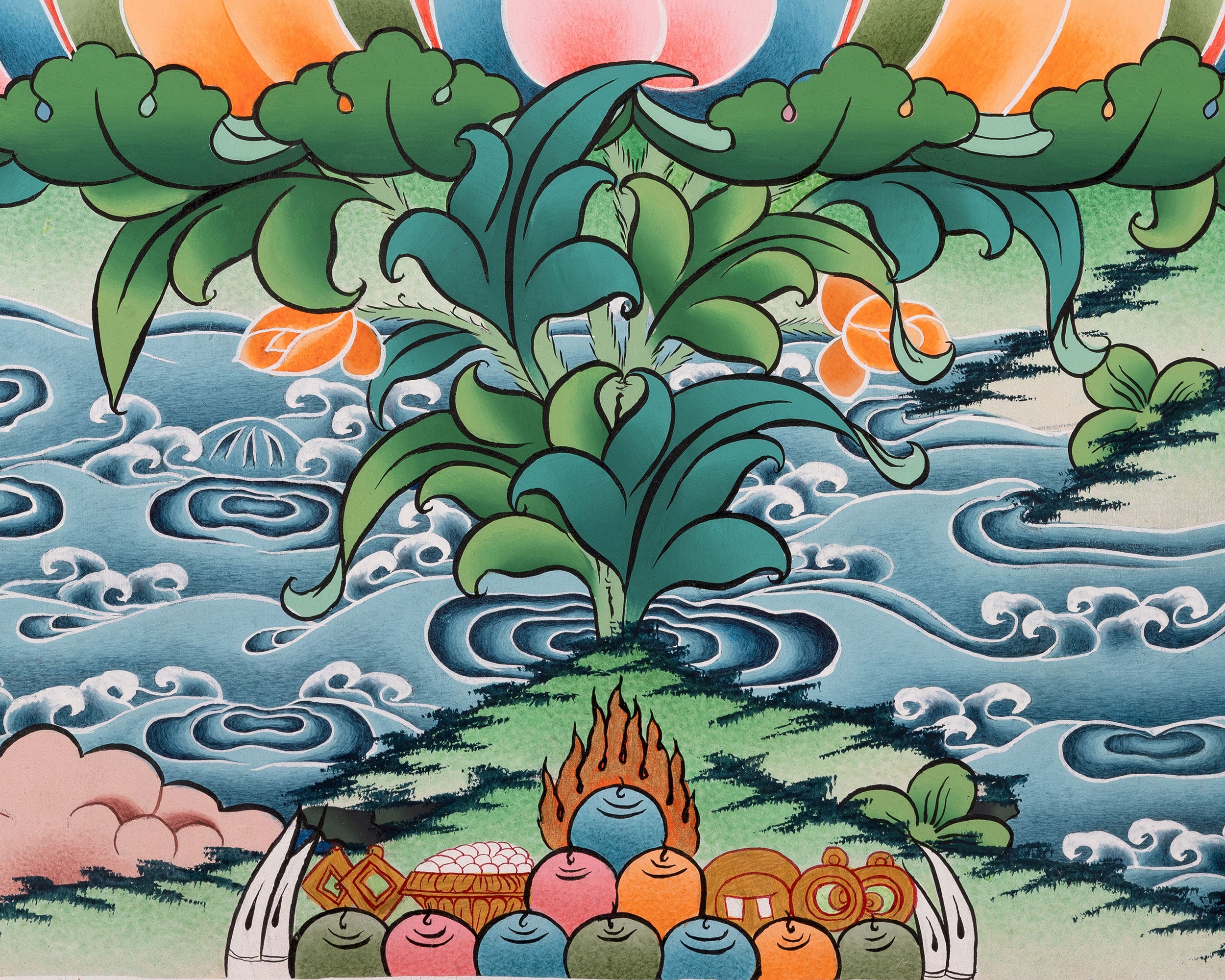 Divine Deity Shakyamuni Buddha Thangka | Ultimate Representation of Enlightenment
