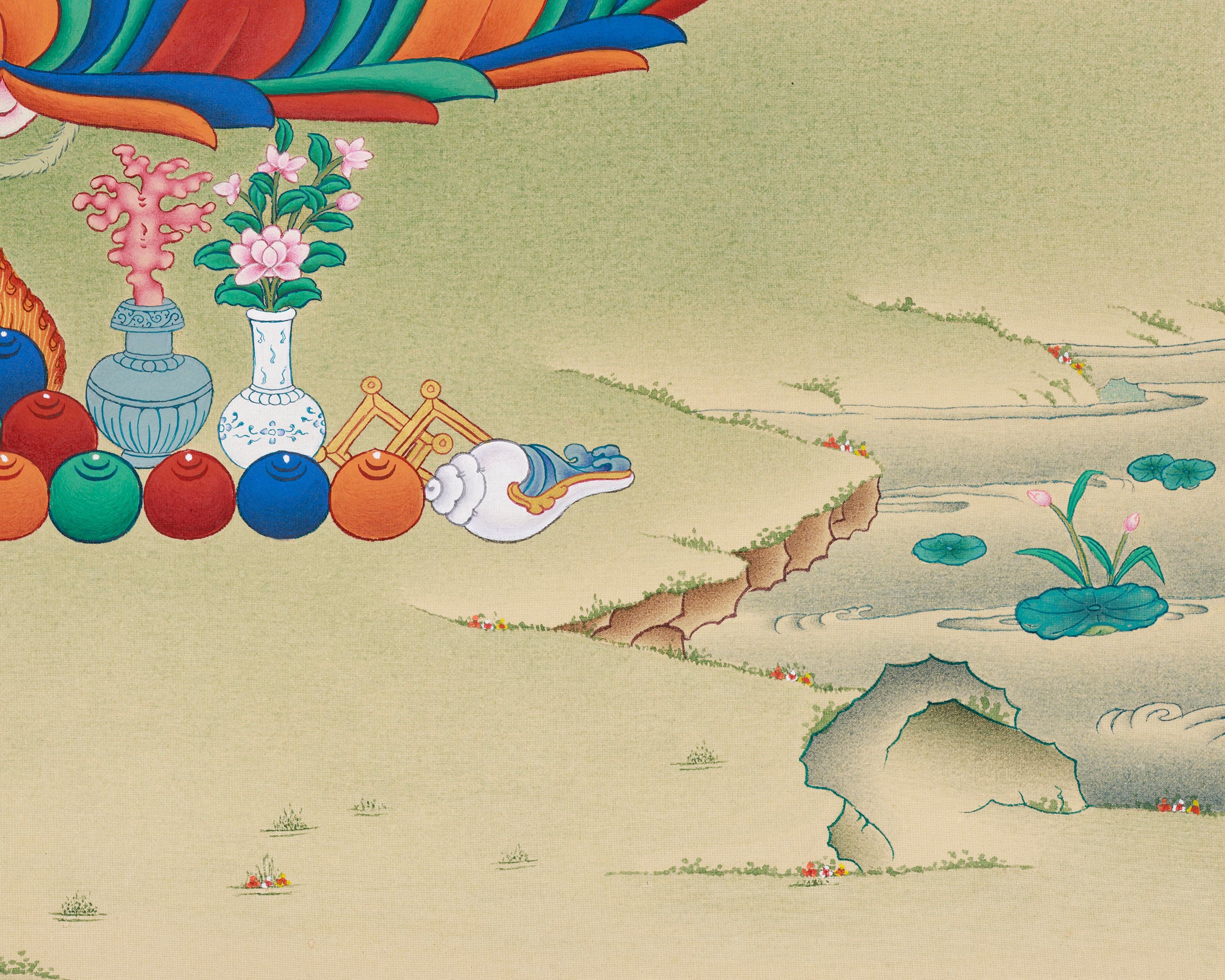 Compassionate Saviour Green Tara Thangka | The Goddess of Swift Action and Boundless Compassion