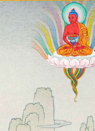 Tibetan Tara Goddess, Mother Green Tara Thangka | Traditional Painting
