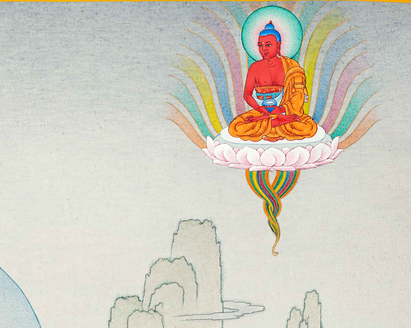 Tibetan Tara Goddess, Mother Green Tara Thangka | Traditional Painting