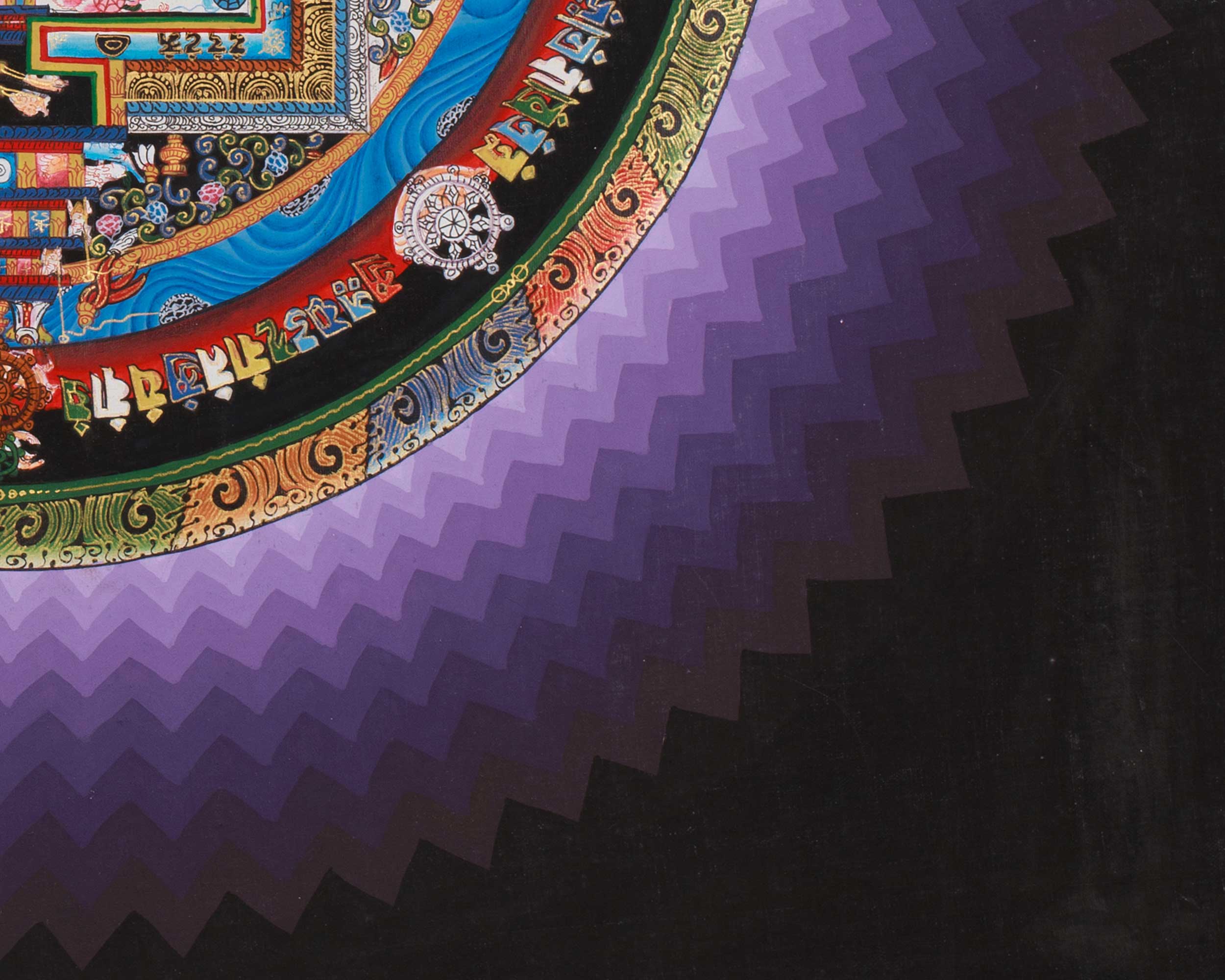 Buddhist Thangka of Kalachakra Mandala | Meditation Art