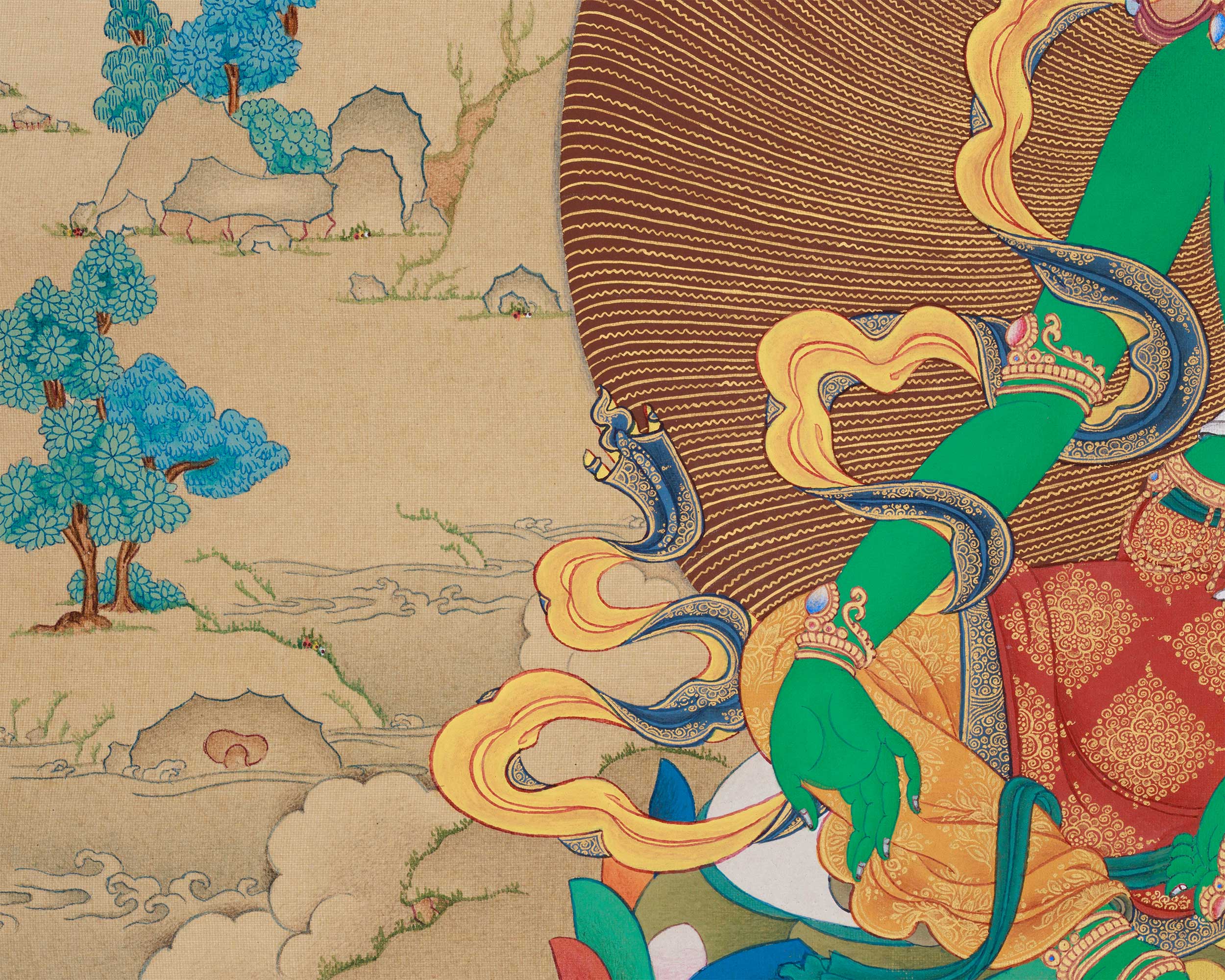 Himalayan Buddhist Goddess Green Tara | A Symbol of Swift Protection and Liberation