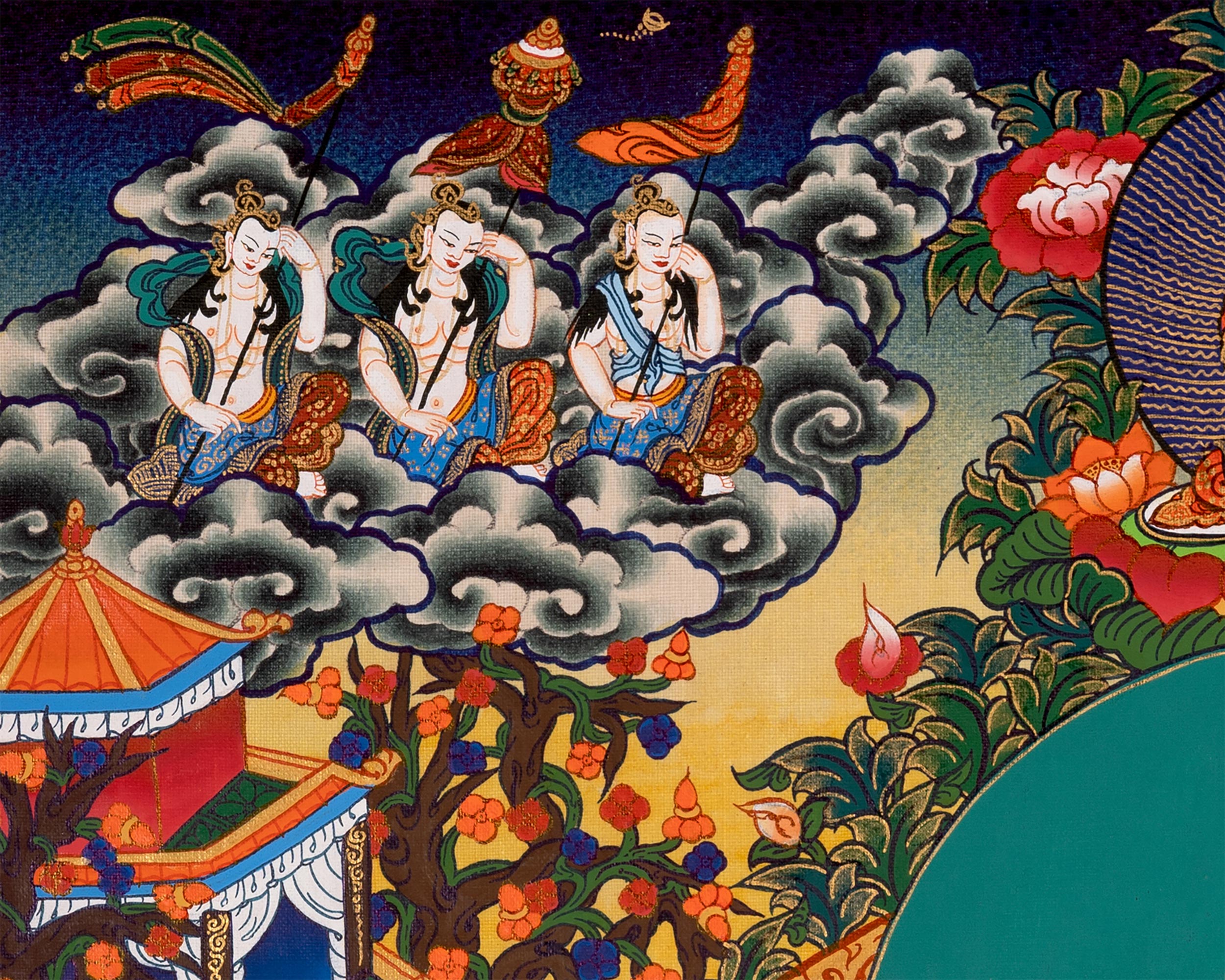 Female Bodhisattva, White Tara Artwork | Healing and Protection Deity