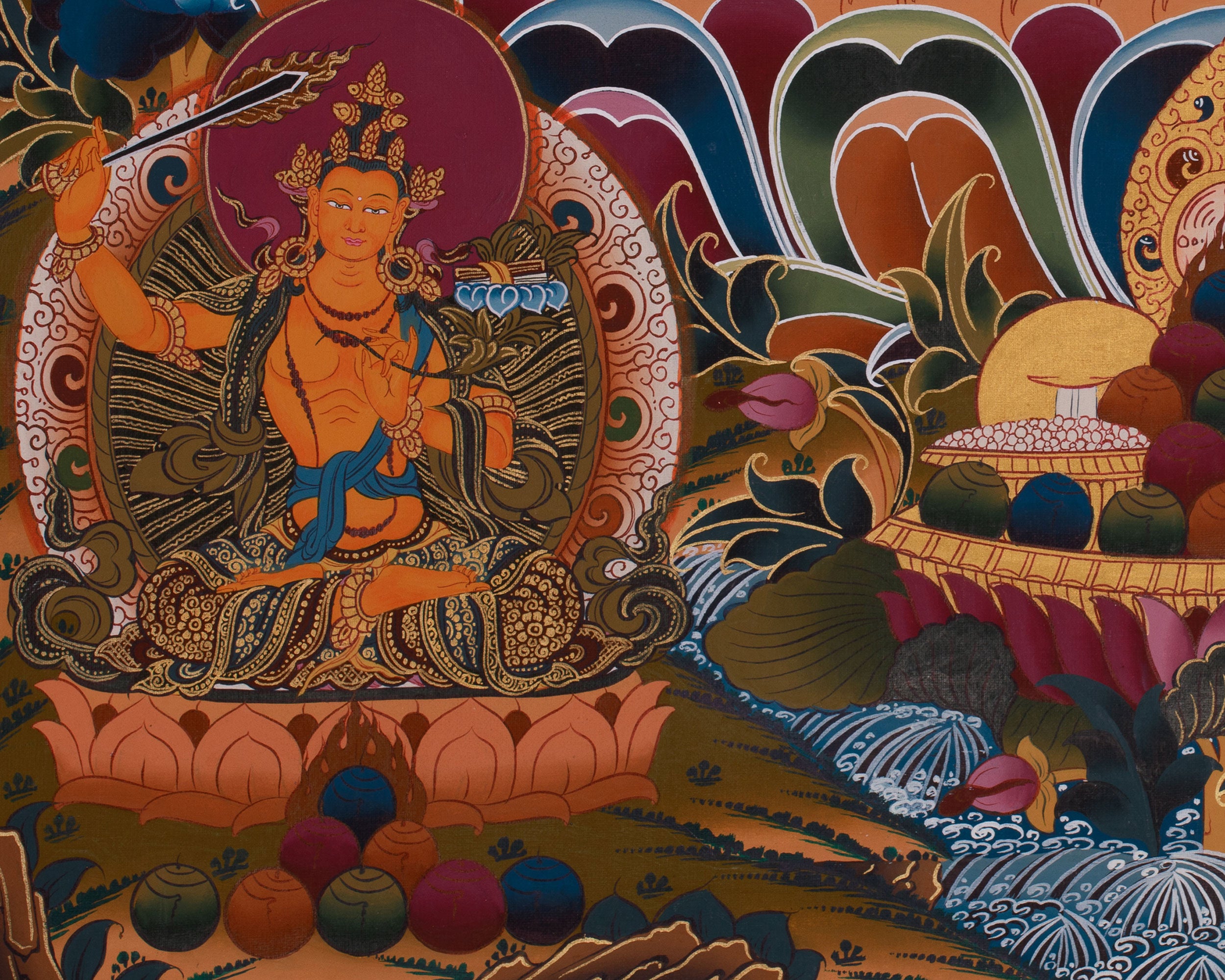 Three Great Bodhisattvas of Compassion and Enlightened Wisdom and Power