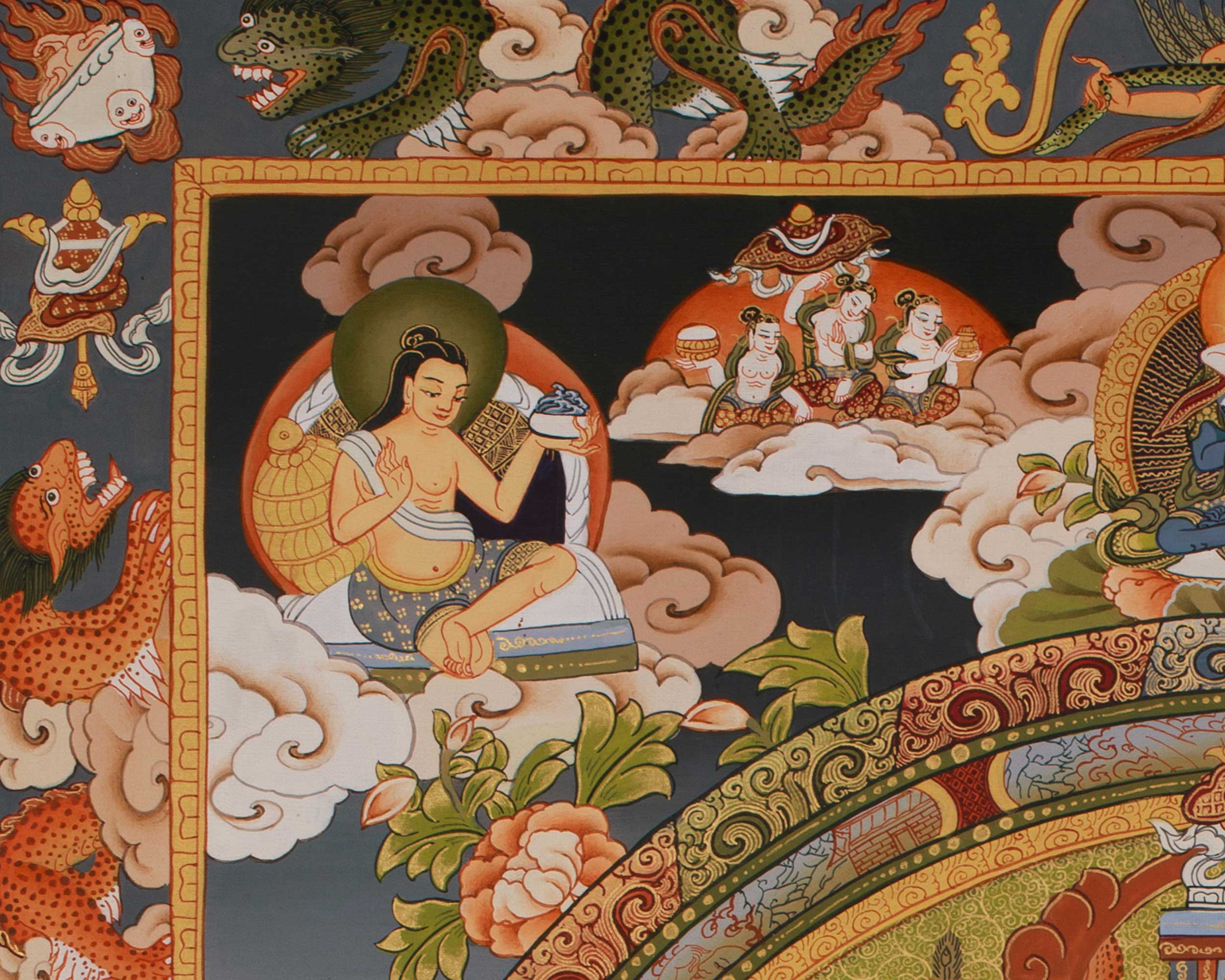 Green Tara Mandala Painting | A Sacred Mandala of Compassion, Protection, and Swift Action