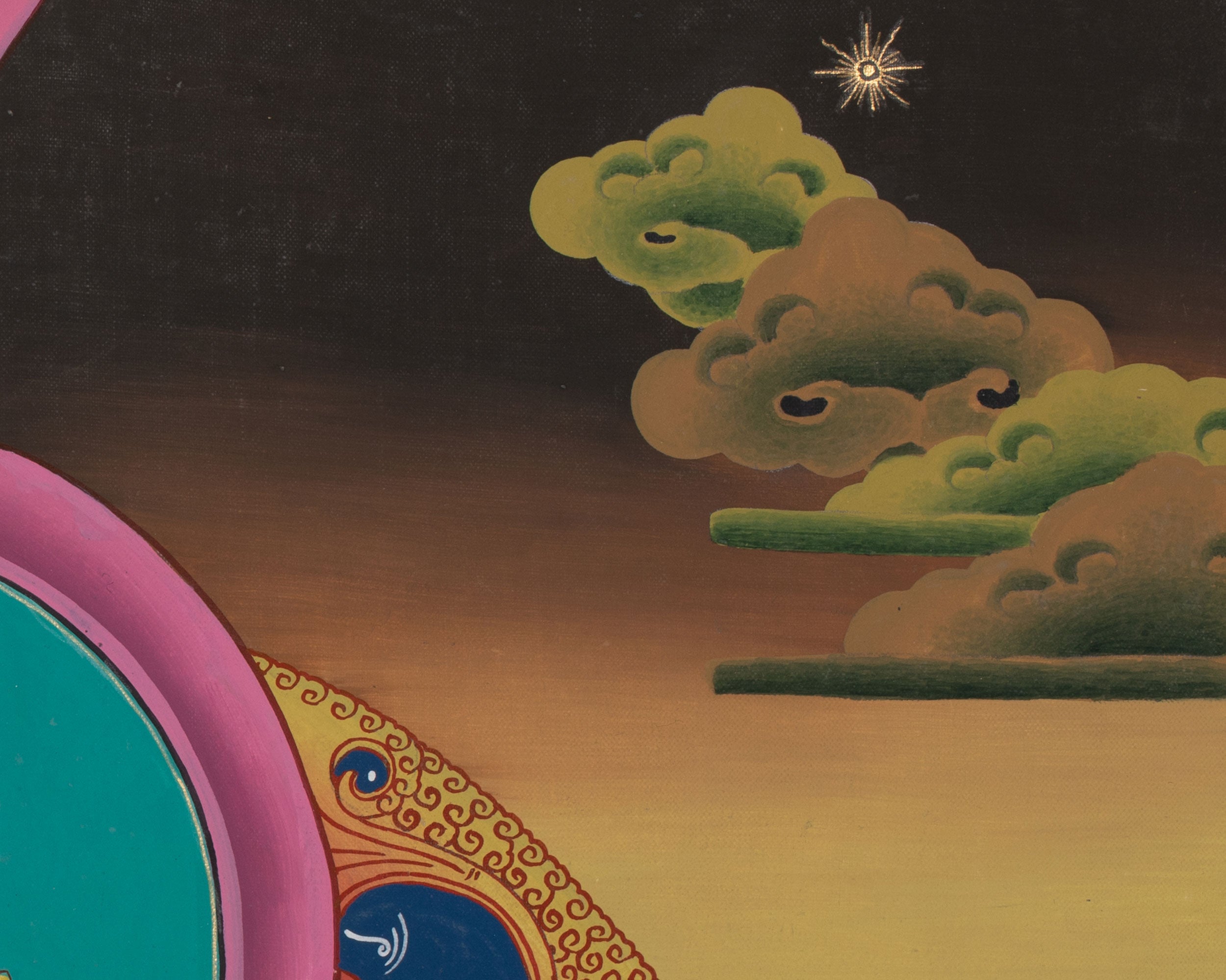 Manjushri Wisdom Thangka | Tibetan Buddha of Knowledge