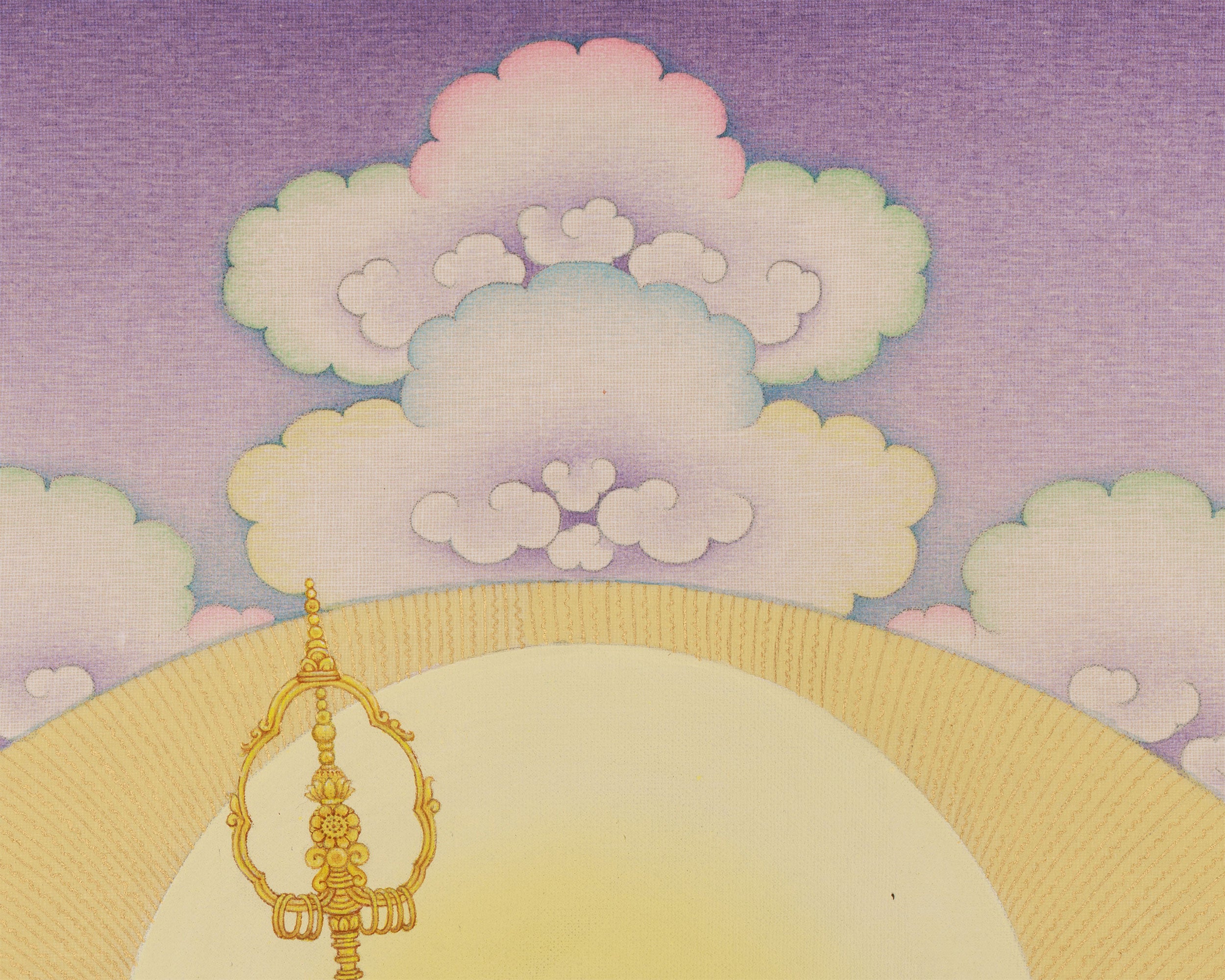 Bodhisattva Kshitigarbha Thangka Print | Protector of the Realms